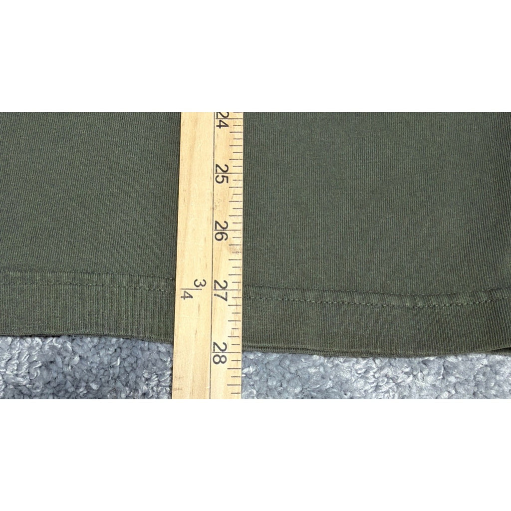 Abercrombie & Fitch Y2K Mens XL Long Sleeve T-Shirt Green Casual Preppy Made USA