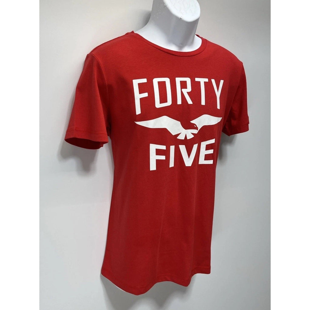 F45 Shirt Adult Size Medium Red Short Sleeve Eagle Graphic Tee Casual Mens