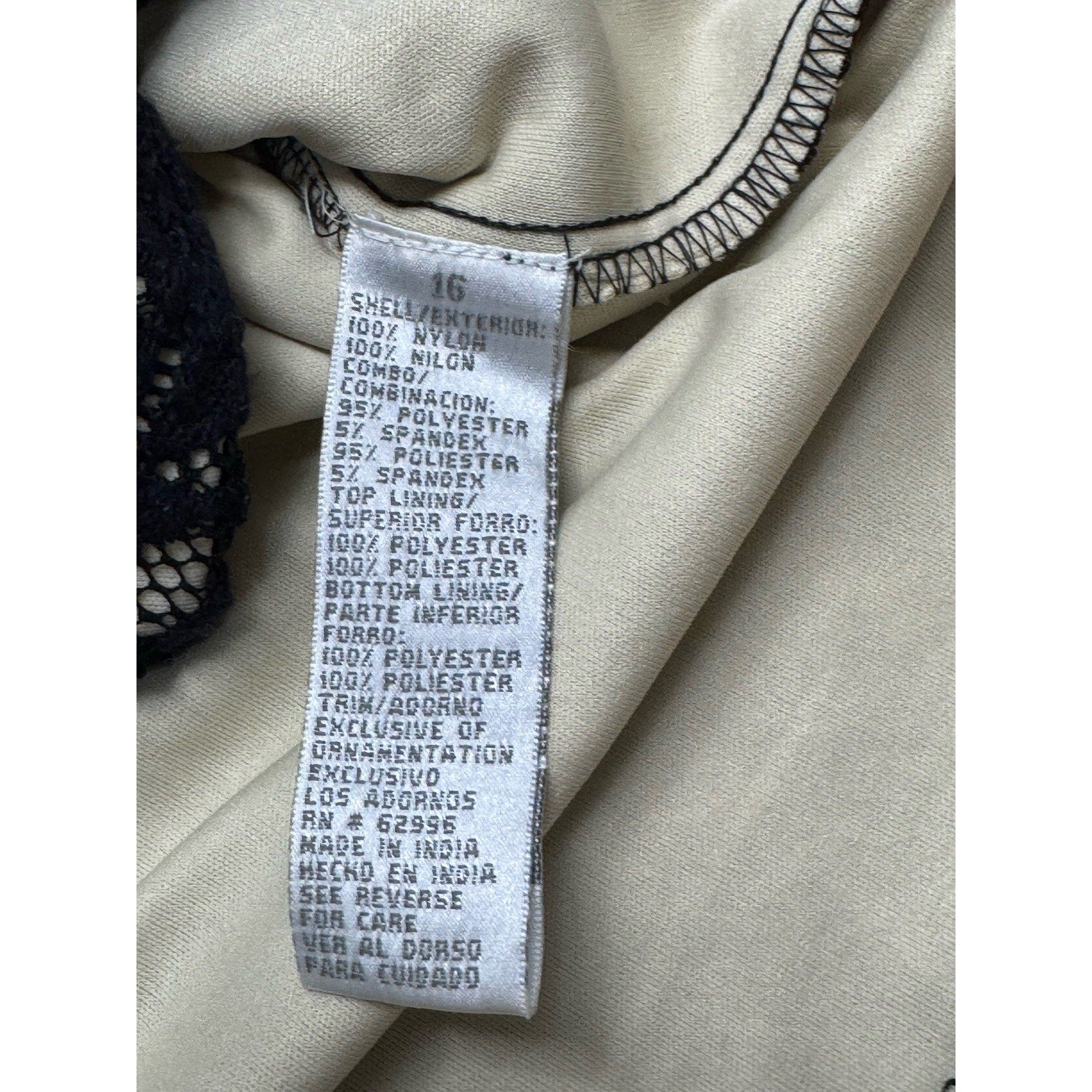 David's Bridal Sleeveless Black Lace Beaded Dress Size 16