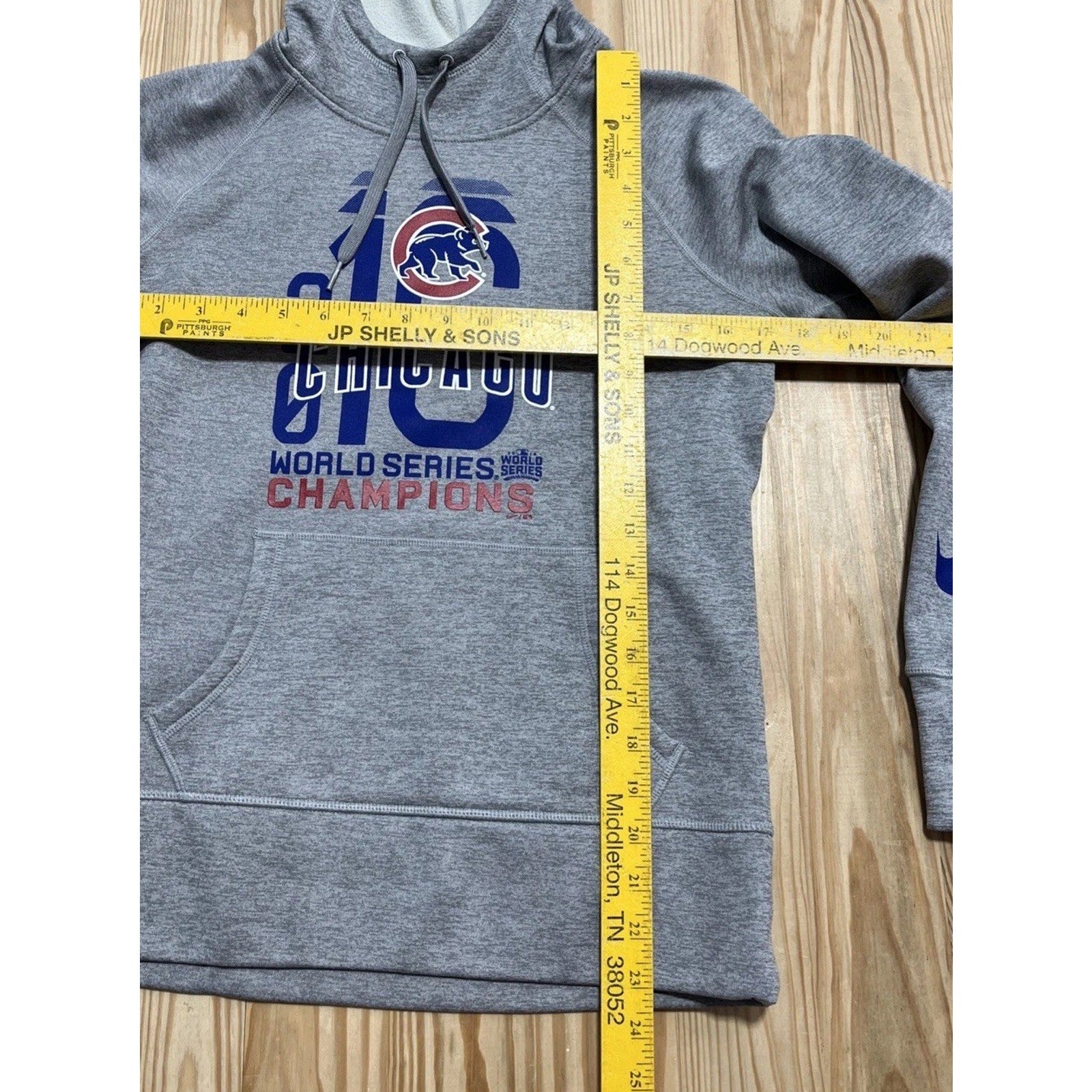 Chicago Cubs Hoodie Women's Nike Therma Fit 2016 World Series Champions S EUC