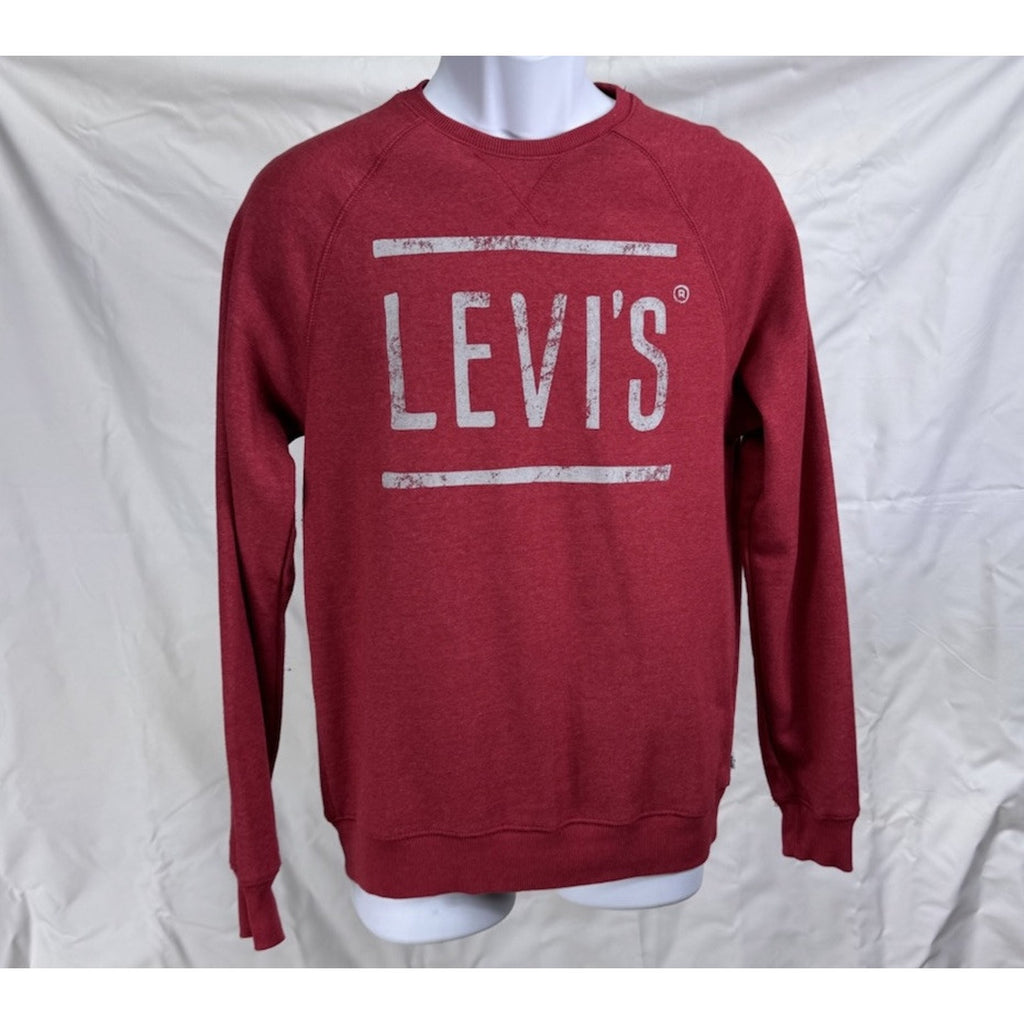 Levi Strauss & Co Men’s Crewneck Sweatshirt Size Small Red Gray Logo