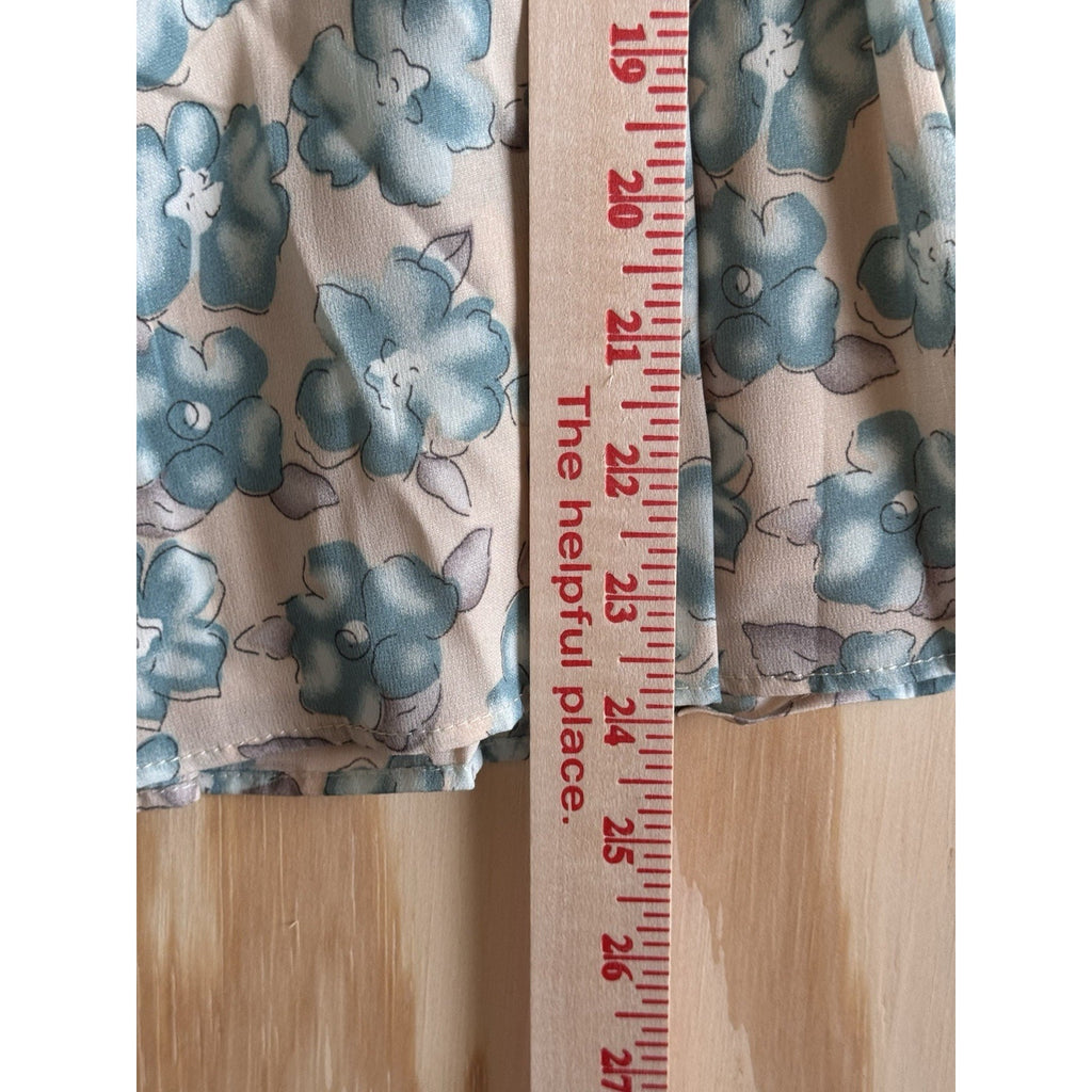 NWT Lush Short Dress Cut Out Long Sleeve Size Medium Mauve Pink Print tie Back