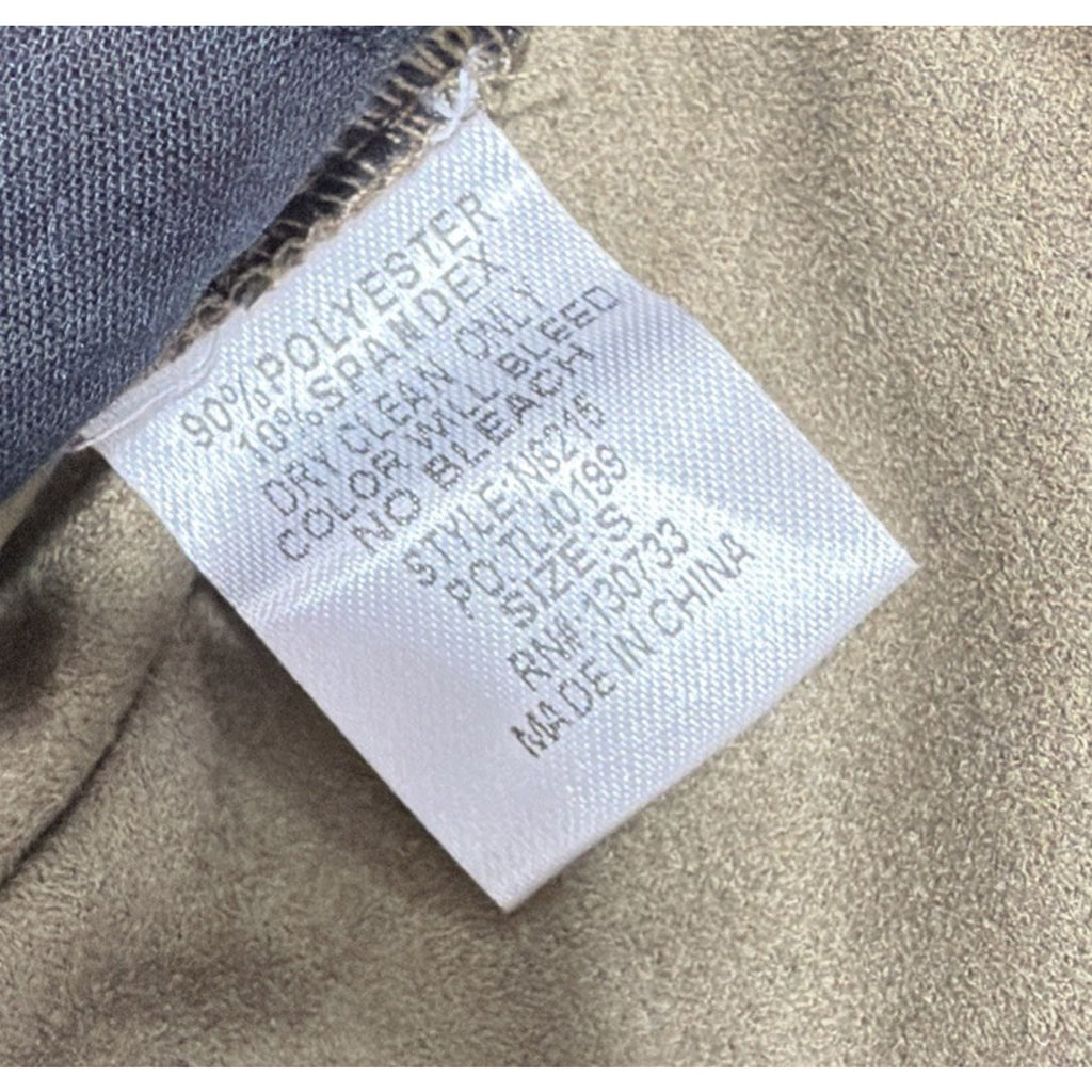 UMGEE Faux Suede Velvet green High Rise Flare pants with pockets Size Small