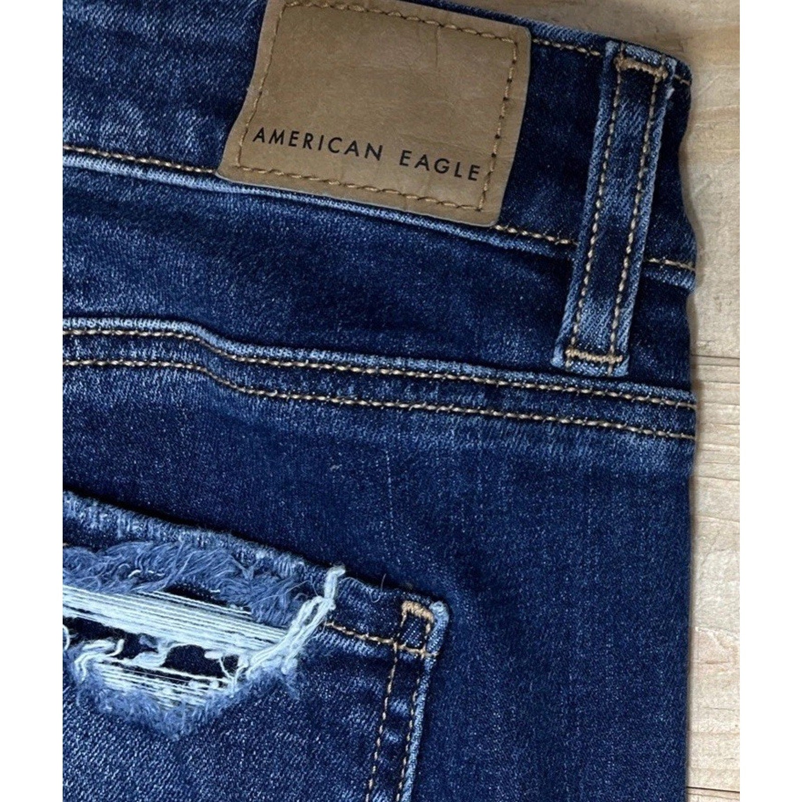American Eagle Jeans Womens 0 Short Regular Next Level Stretch Jegging Denim