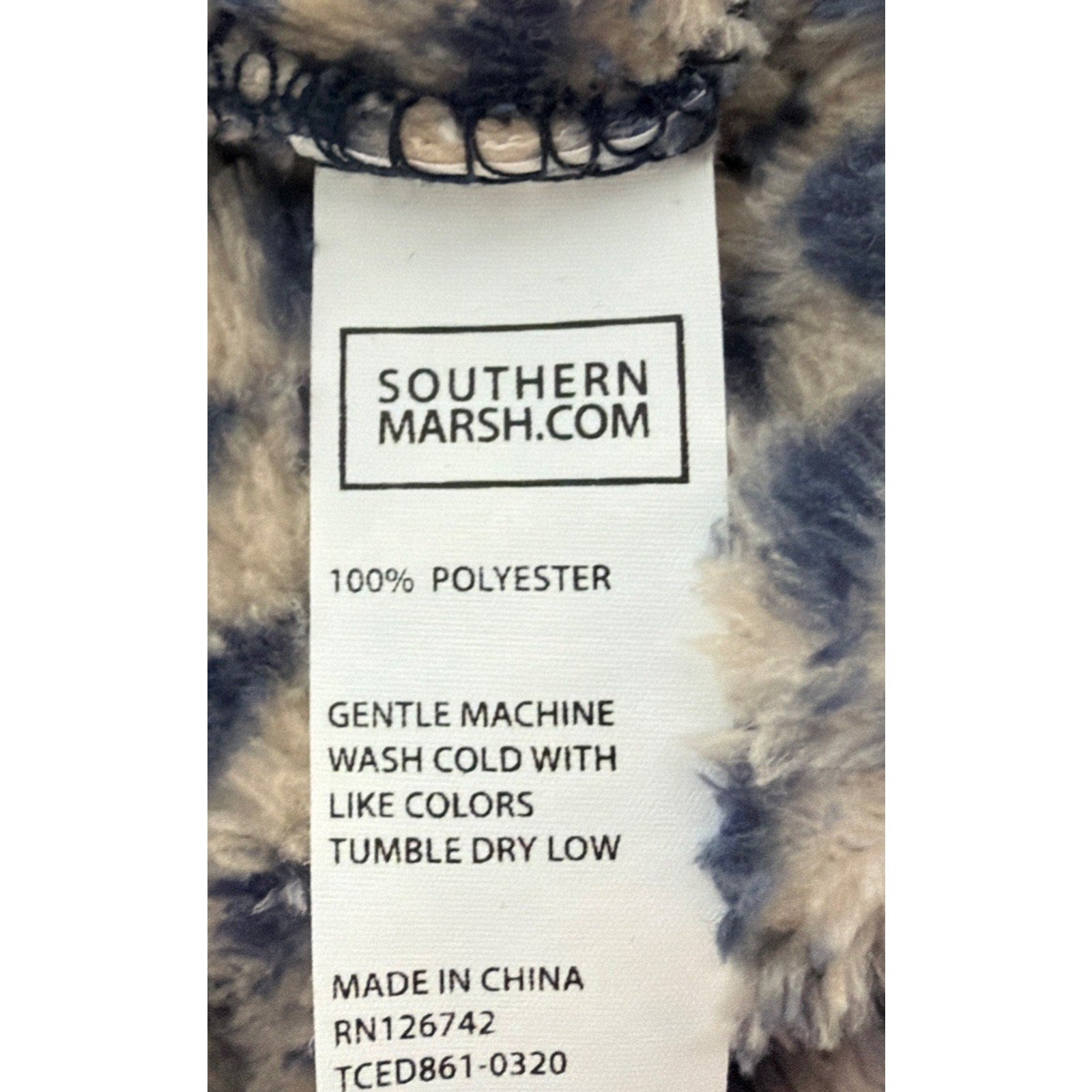 Southern Marsh Men’s XLT Arapaho Fleece 1/4 Zip Pullover Biege Blue