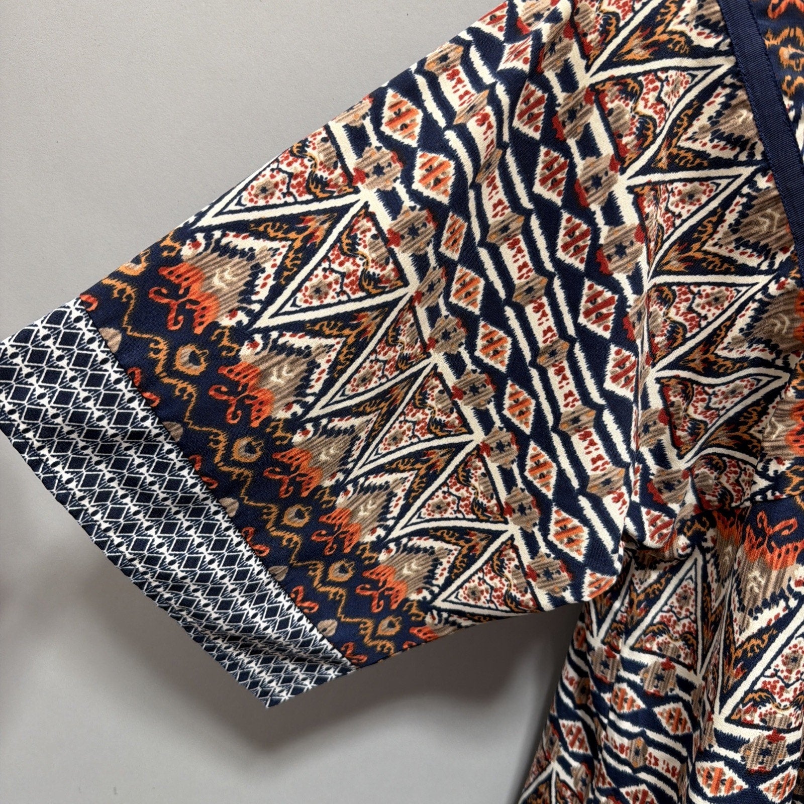 One Love Clothing Tribal print Kimono sleeve Mini Dress Size M