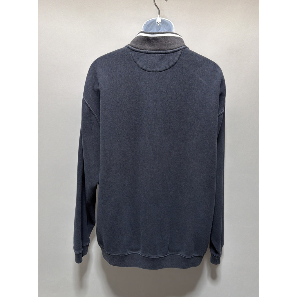 Chaps Ralph Lauren 90s Black Fleece 1/4 Zip Sweater Large