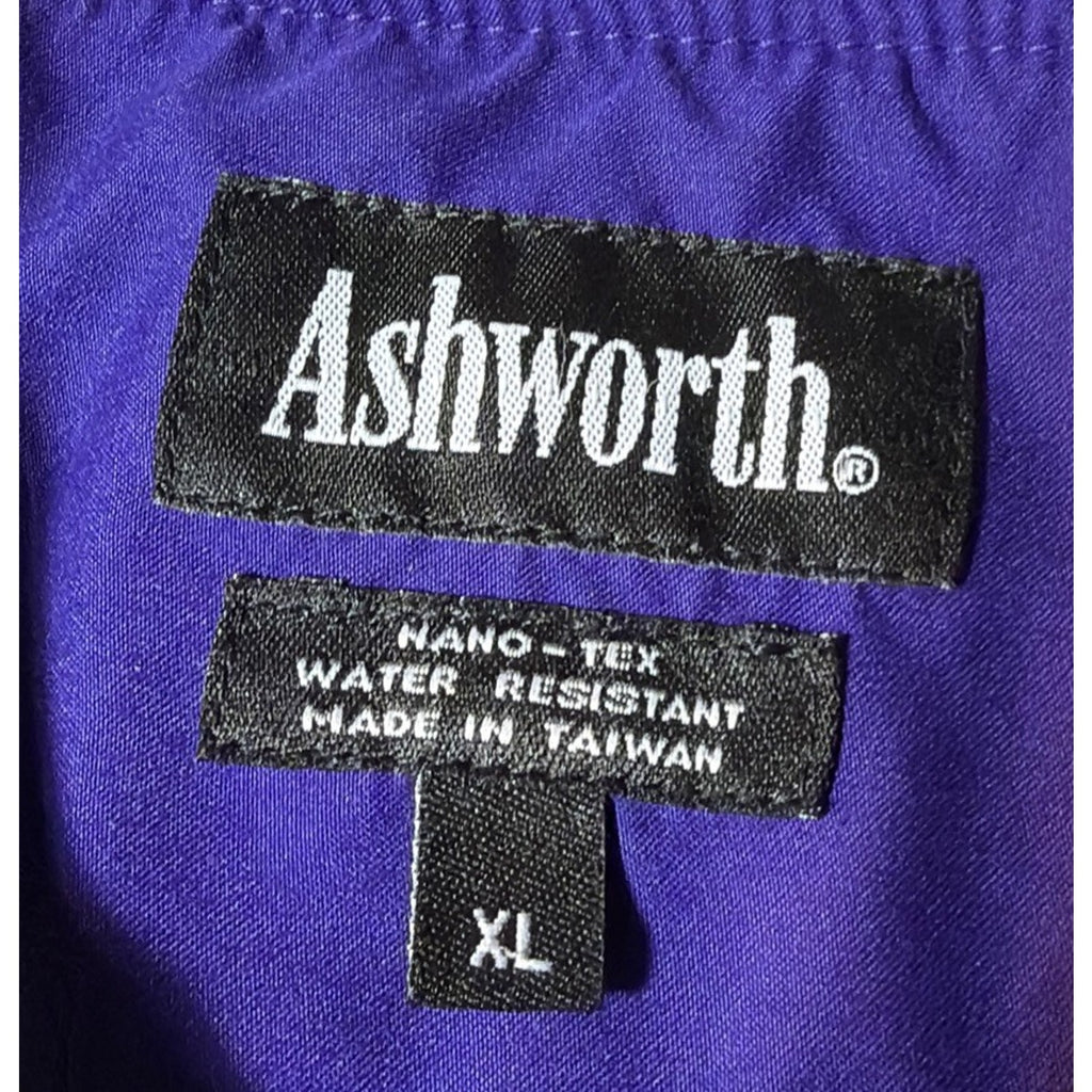 LSU Tigers Vintage Ashworth Pullover Pockets Adult XL Windbreaker Jacket Purple