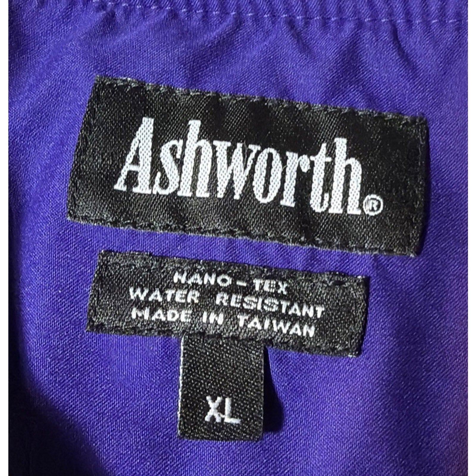 LSU Tigers Vintage Ashworth Pullover Pockets Adult XL Windbreaker Jacket Purple