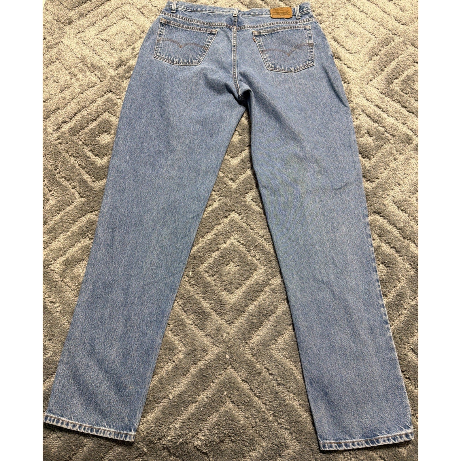 Vtg Levis 545 Orange Tab Jeans Men's Size 42x38 Loose Tapered Denim Y2K 39x37