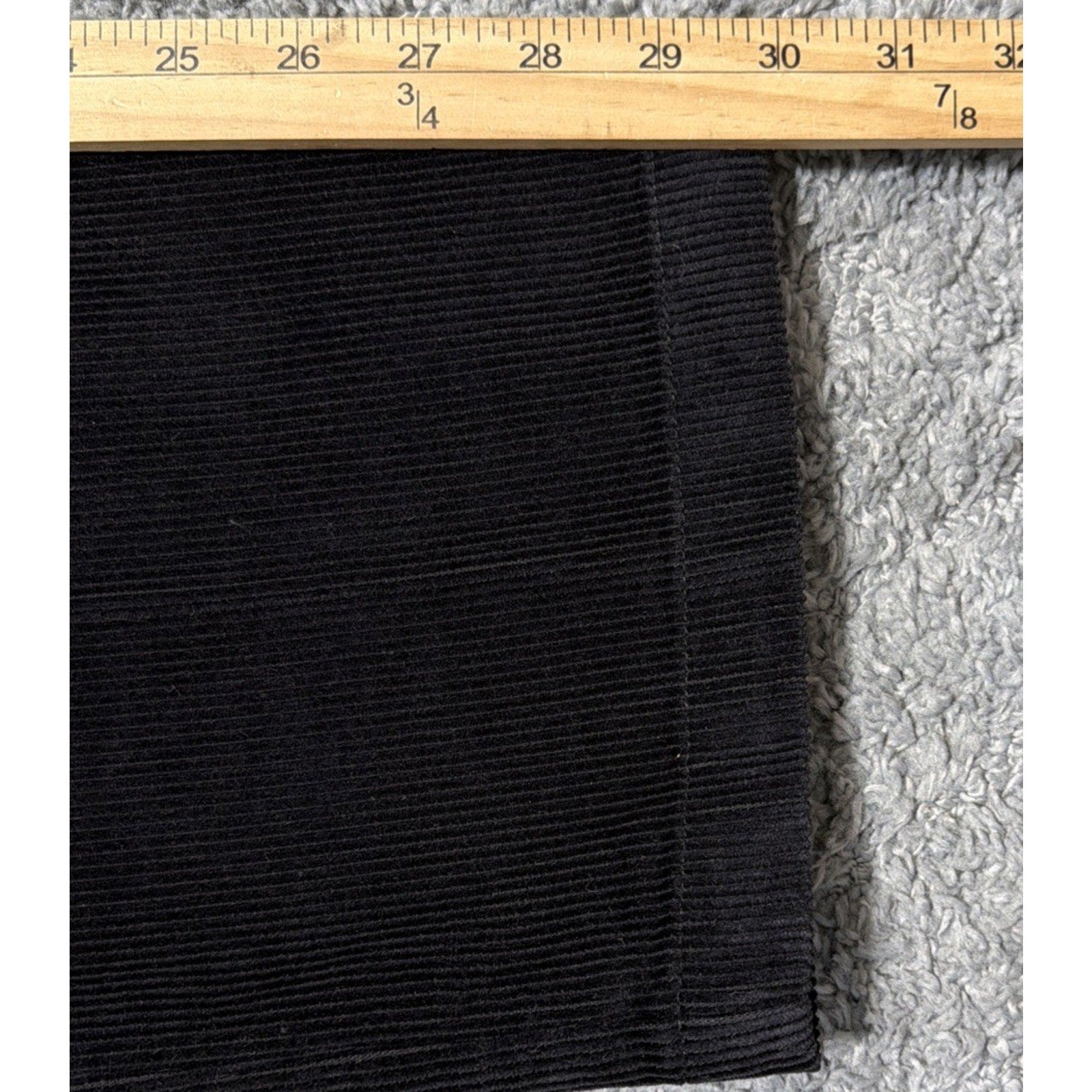 Club Room Men’s 34x29 Black Corduroy Pants 100% Cotton Flat Front