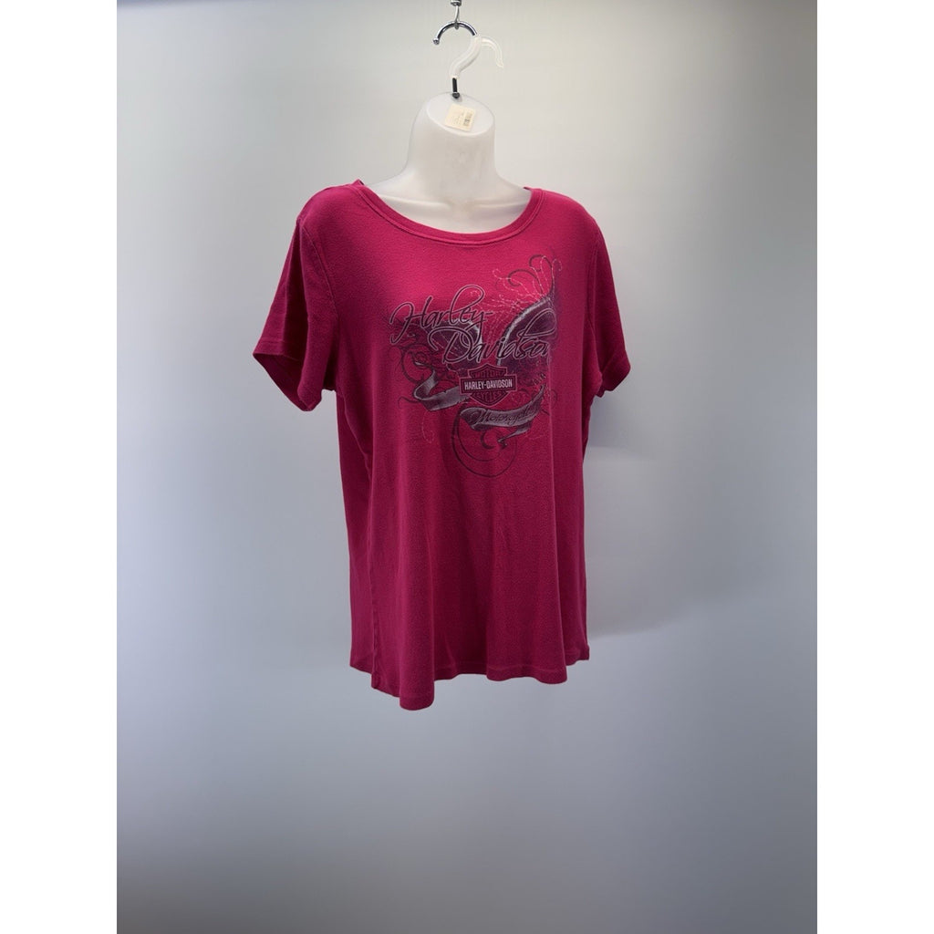 Eagle HARLEY DAVIDSON WOMEN'S SIZE 1X PINK T-SHIRT SHORT SLEEVE Lafayette, IN