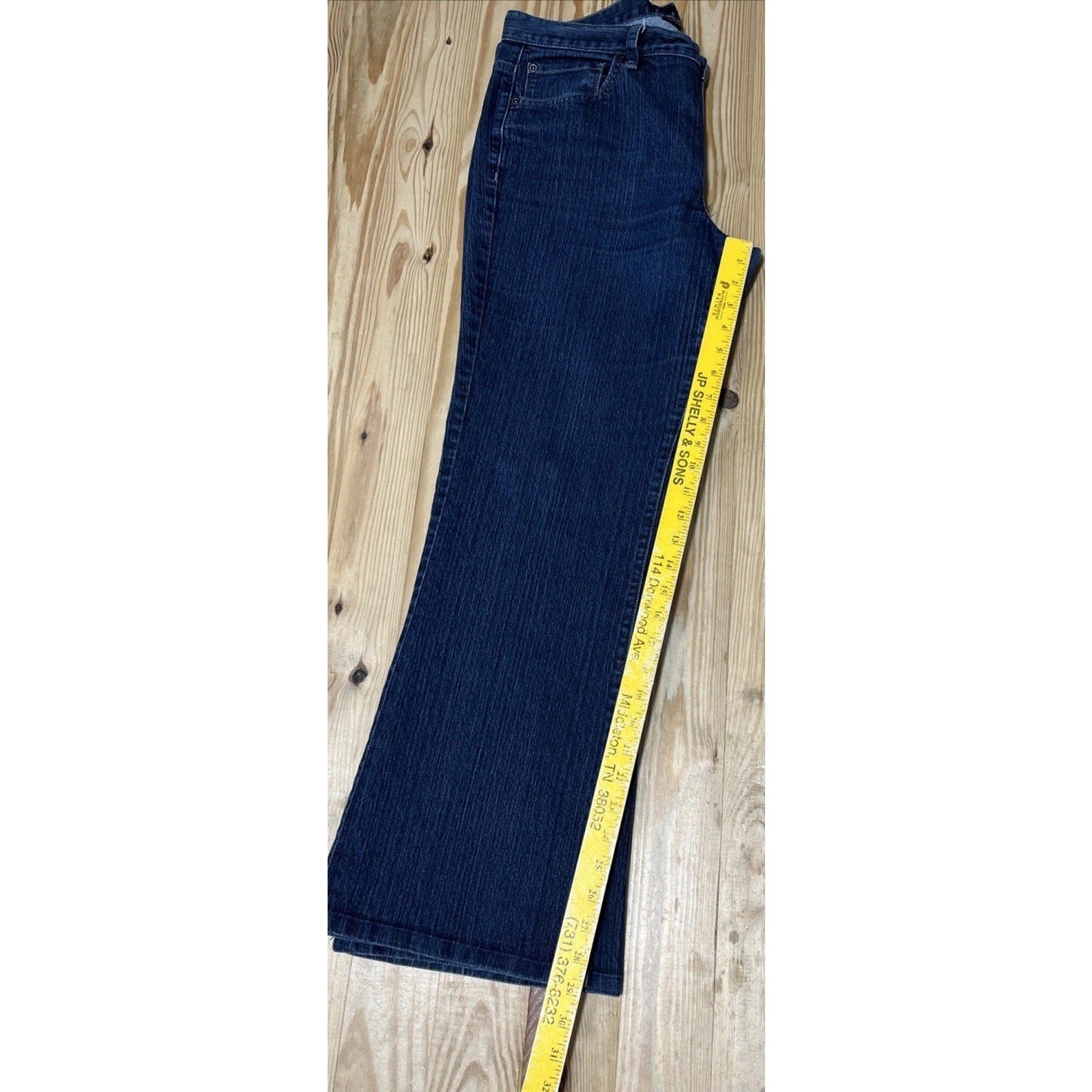 Calvin Klein Jeans Flared Leg Denim Women's Size 32/14 5-Pocket Cotton Blend