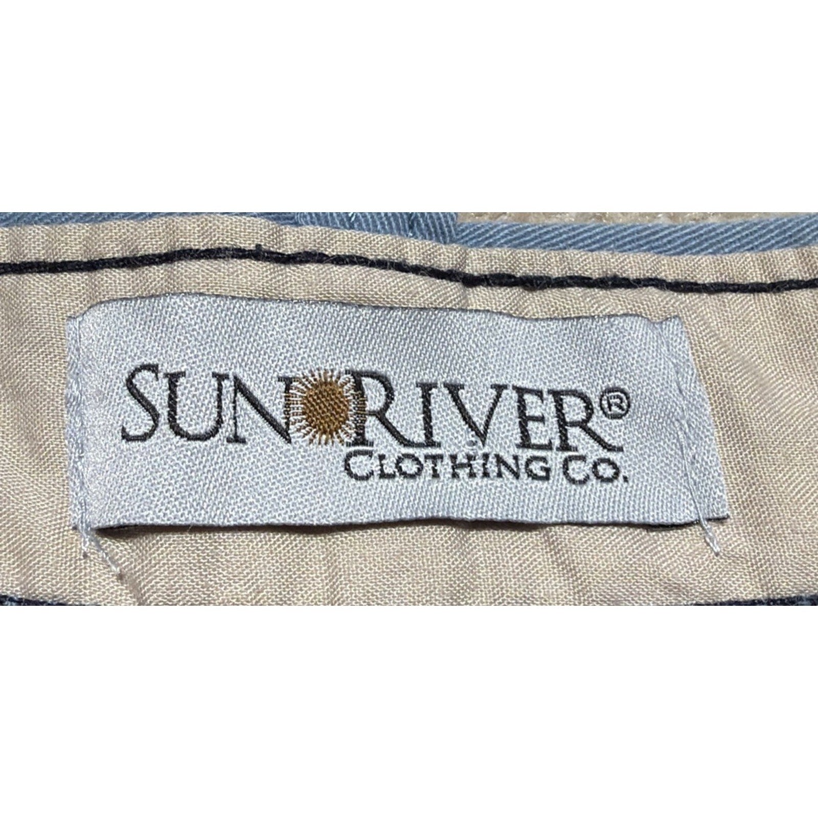 Sun River shorts men's 42 Blue chinos 100% cotton inseam 10”