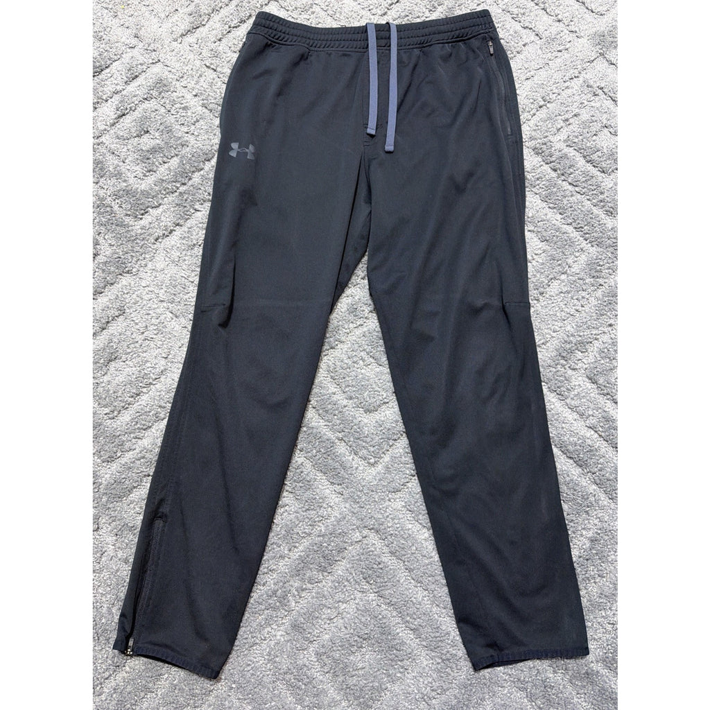 Under Armour Sweatpants Men XL Adult Black Athletic Loose Training UA Tapered
