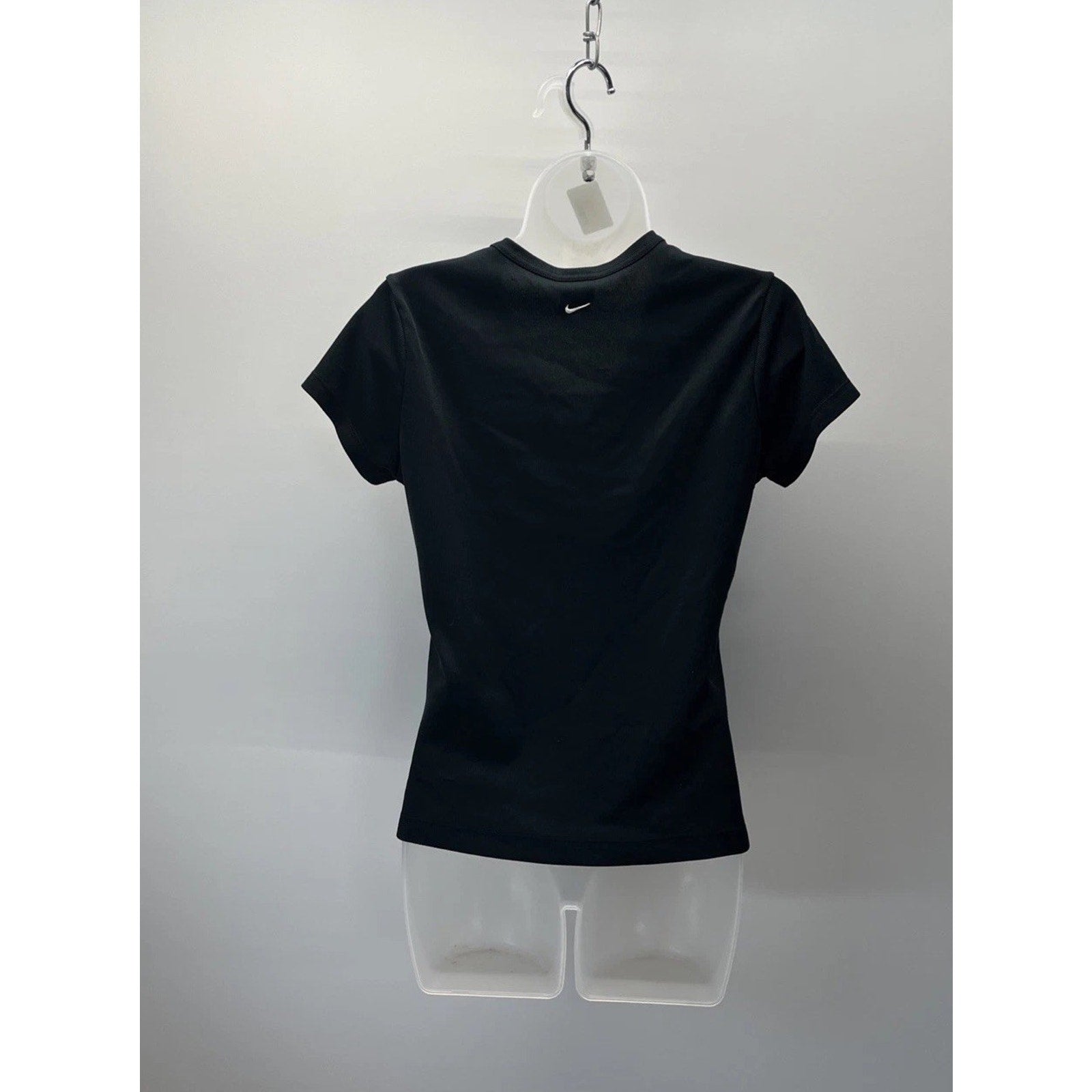 Nike Dri-Fit Women’s Sz S Black Stretch V-neck Short Sleeve Athletic T-Shirt