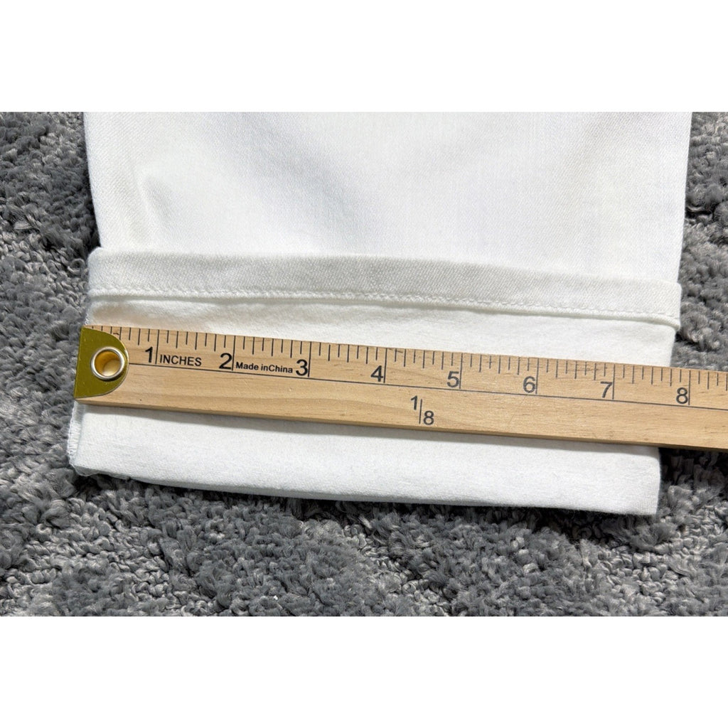 J. Jill White Rolled Hem High Rise Cropped Pants Size 18 P