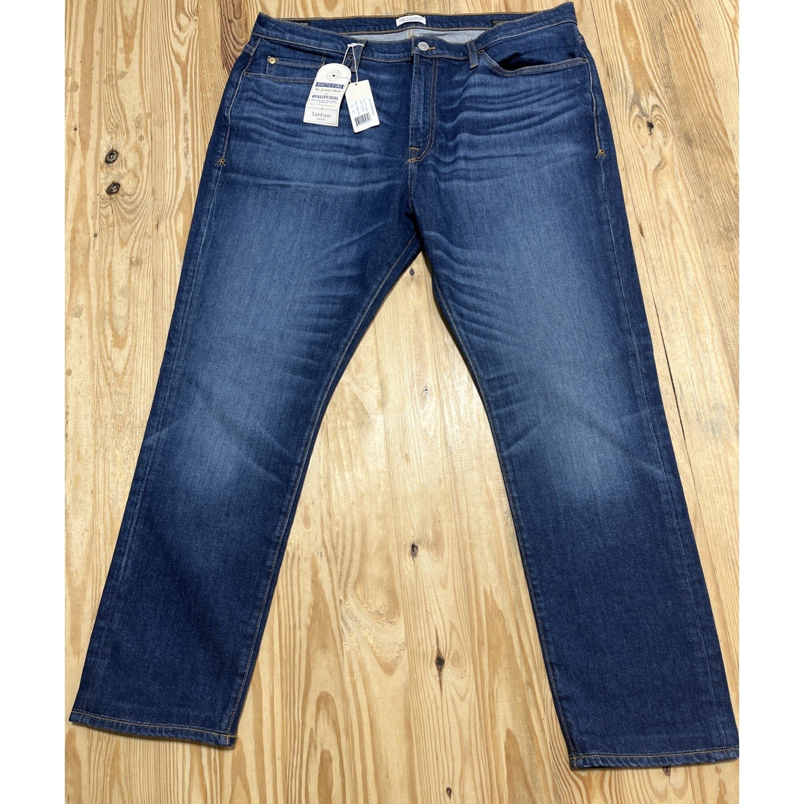 Ace Rivington Jeans Athletic taper Candiani denim Men size 39x30 NWT 229$ Msrp