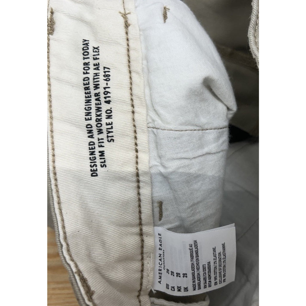 American Eagle Shorts Mens 28 Tan Chino Next Level Flex