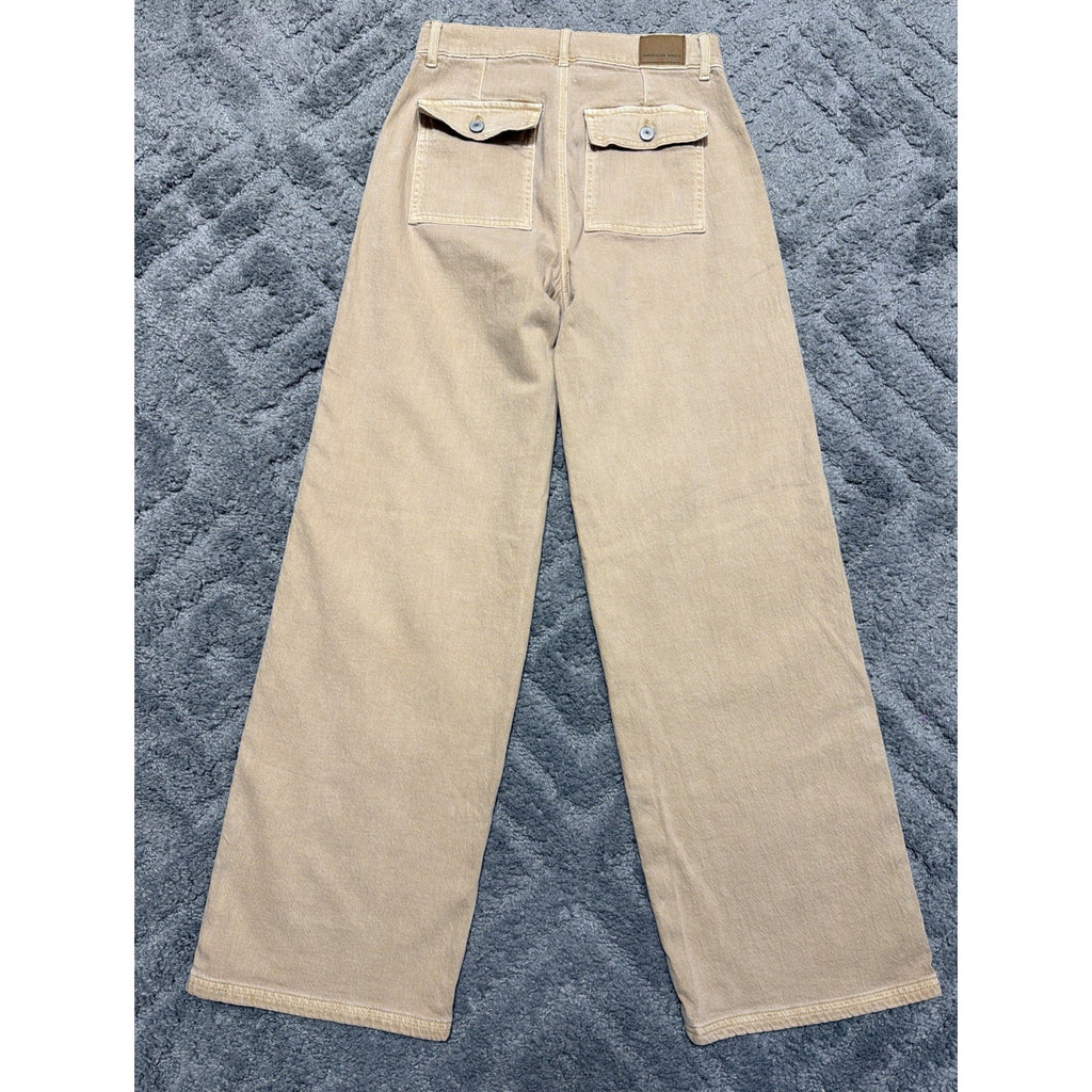 AMERICAN EAGLE OUTFITTERS Super High Rise Baggy Wide Leg Pants 0 25x31