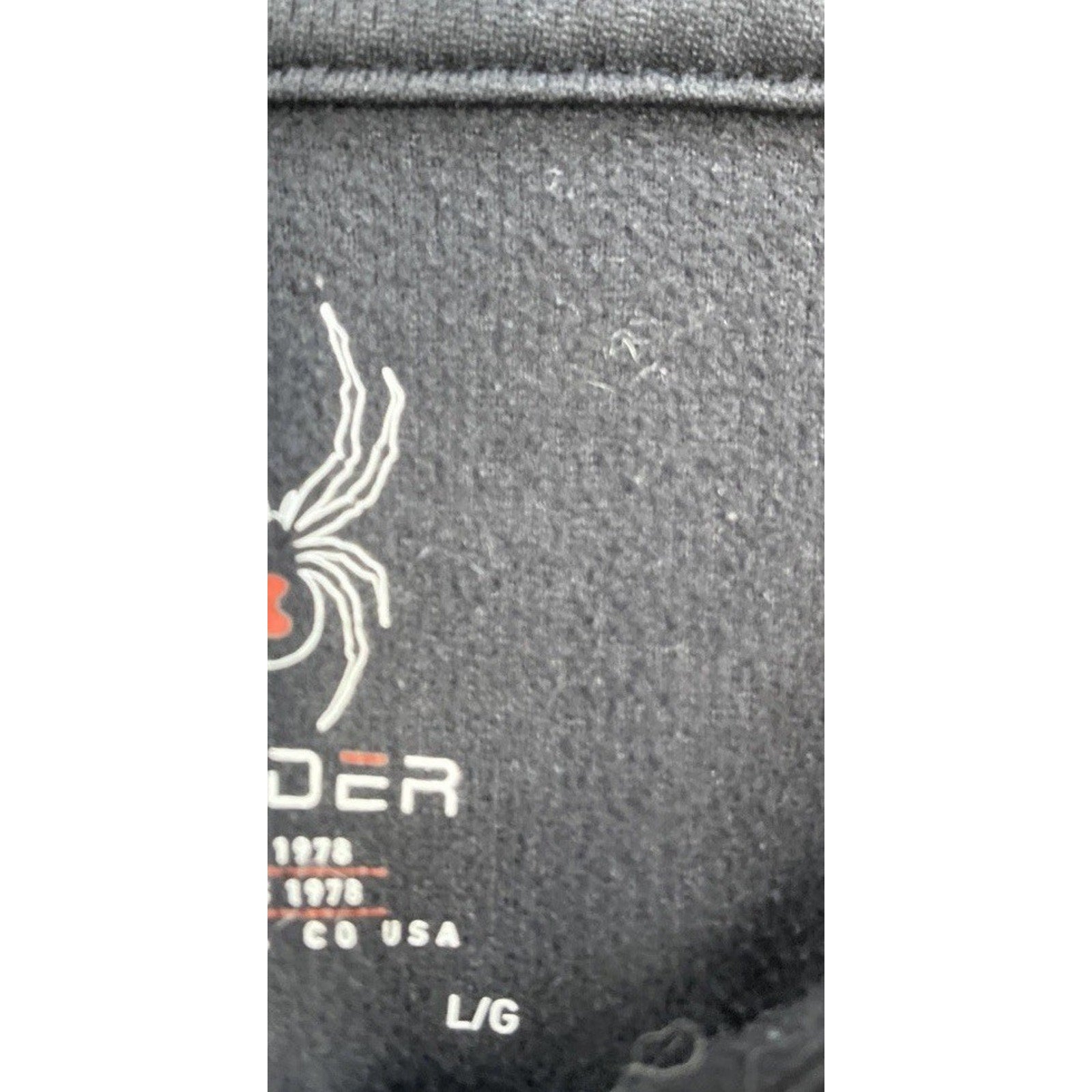 Spyder Dark Grey Quarter Zip Pullover Long Sleeve Shirt Women's Size Large