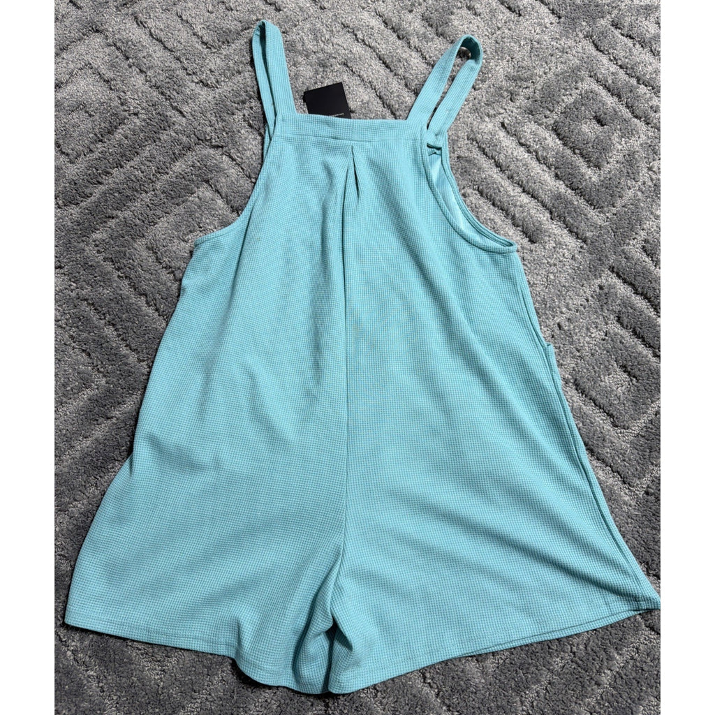 Vigorics Romper Jumpsuit Large Sleeveless Blue New Women's Pockets 0718