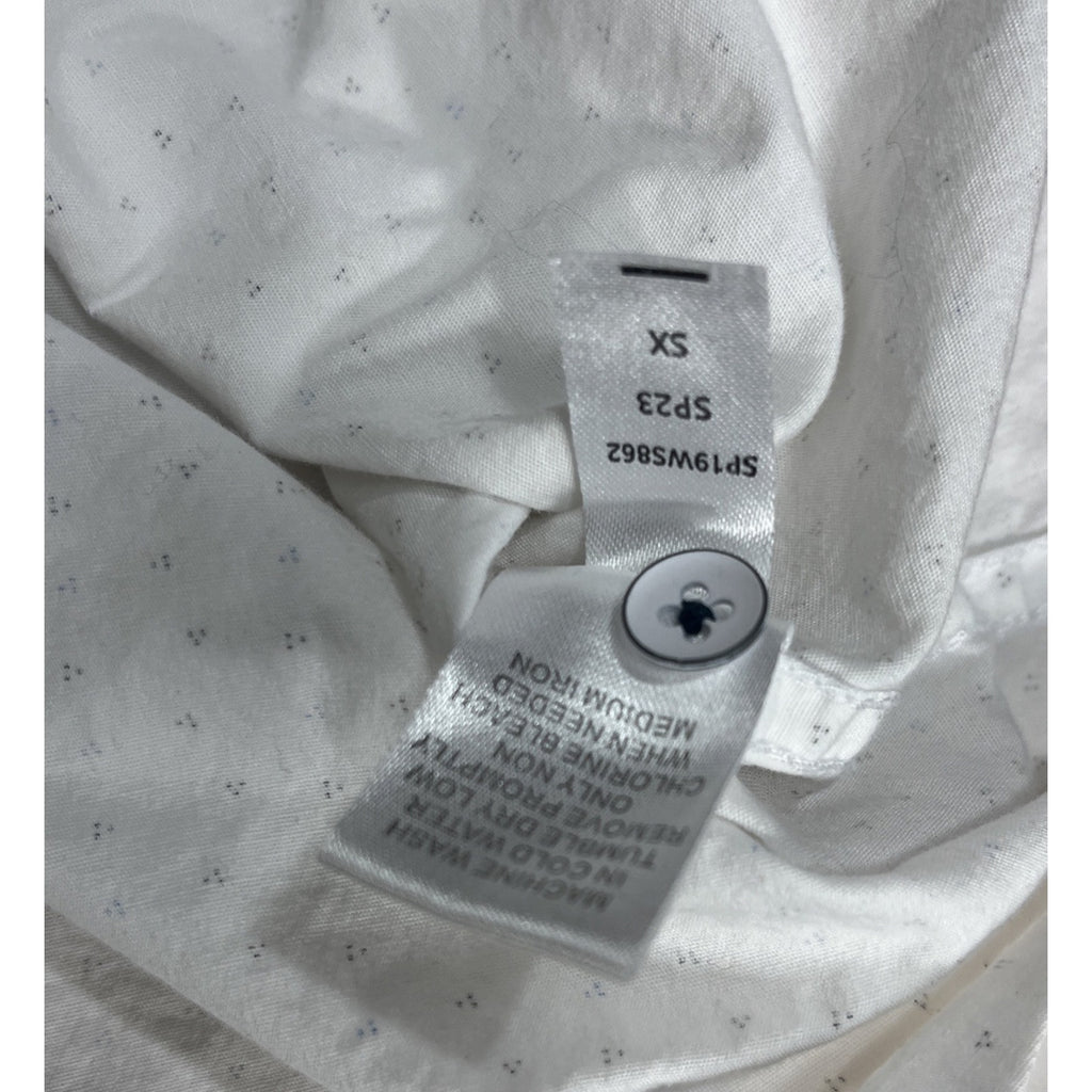 Flag and Anthem White Shark Short Sleeve Button Down Shirt - Size S