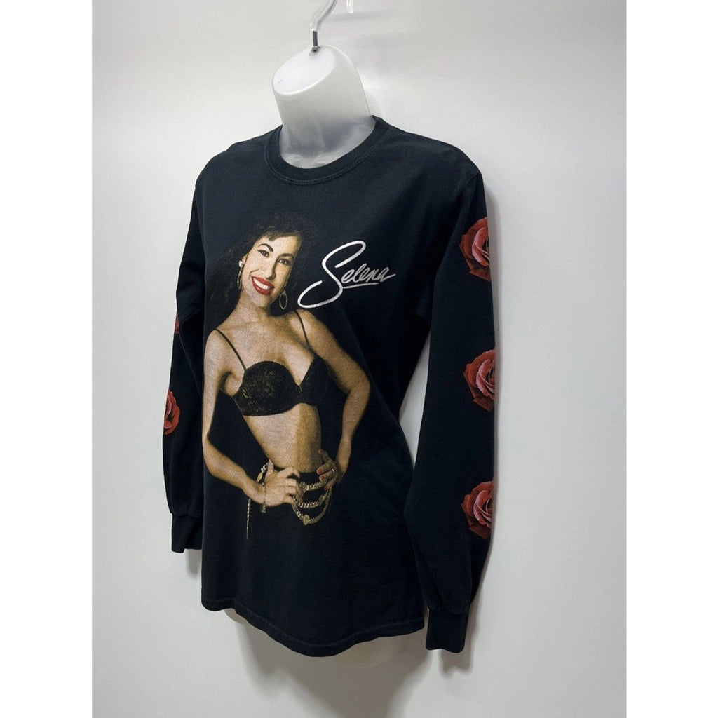 Selena Official Unisex Small Long Sleeve Black Shirt Men Womens Tshirt Band Tee
