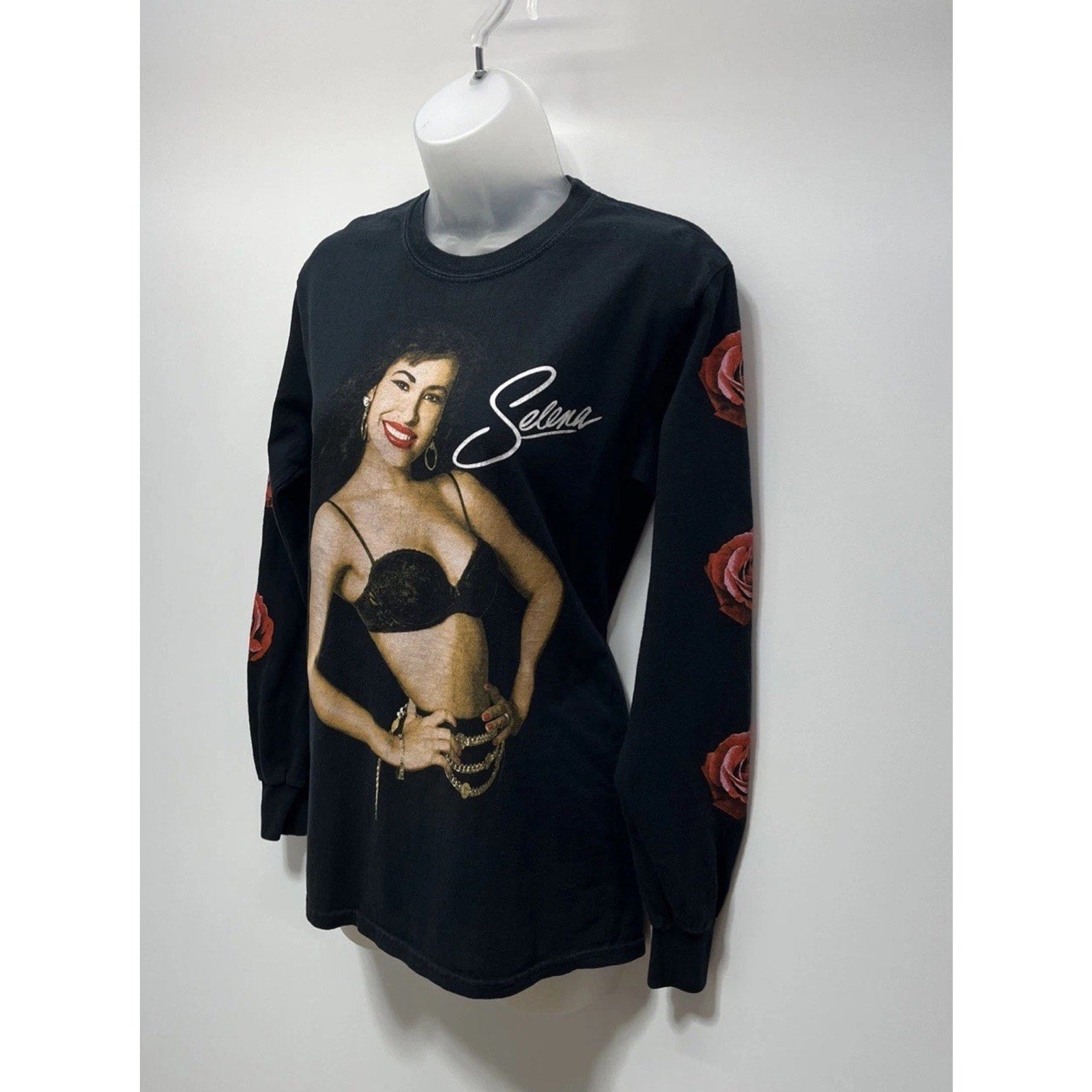 Selena Official Unisex Small Long Sleeve Black Shirt Men Womens Tshirt Band Tee