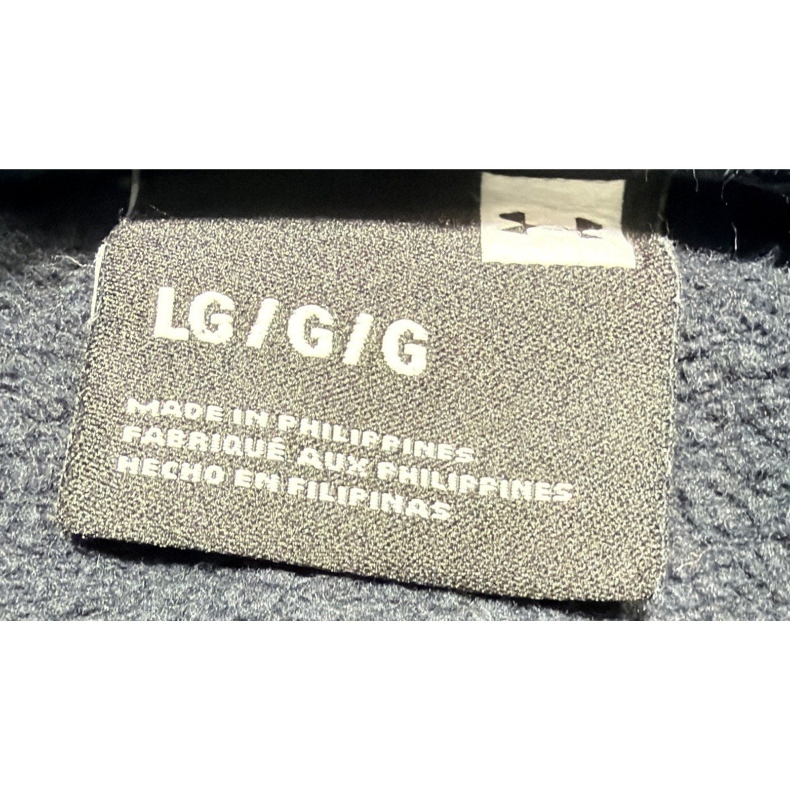 Under Armour Cold Gear Mens L Fleece Hoodie Blue Front Pocket Embroidered Logo