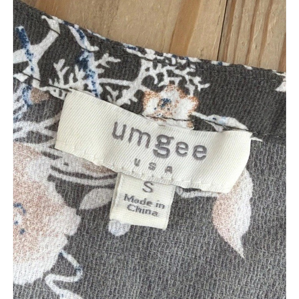 Umgee Dress Womens Small Tent Oversized Shift Boho Floral