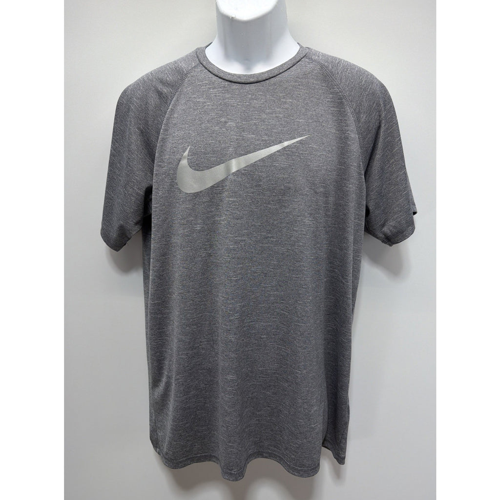 Nike Hydroguard Rash Guard Swim T-Shirt UPF 40+ Gray Men's Large