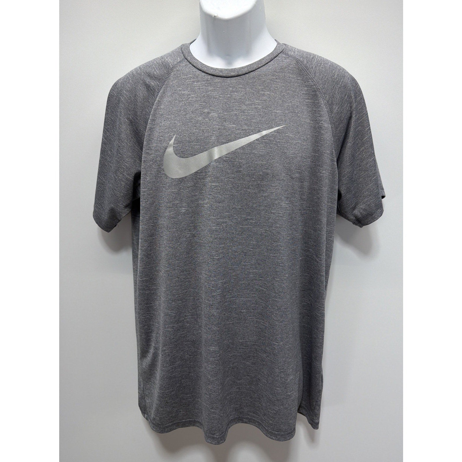 Nike Hydroguard Rash Guard Swim T-Shirt UPF 40+ Gray Men's Large
