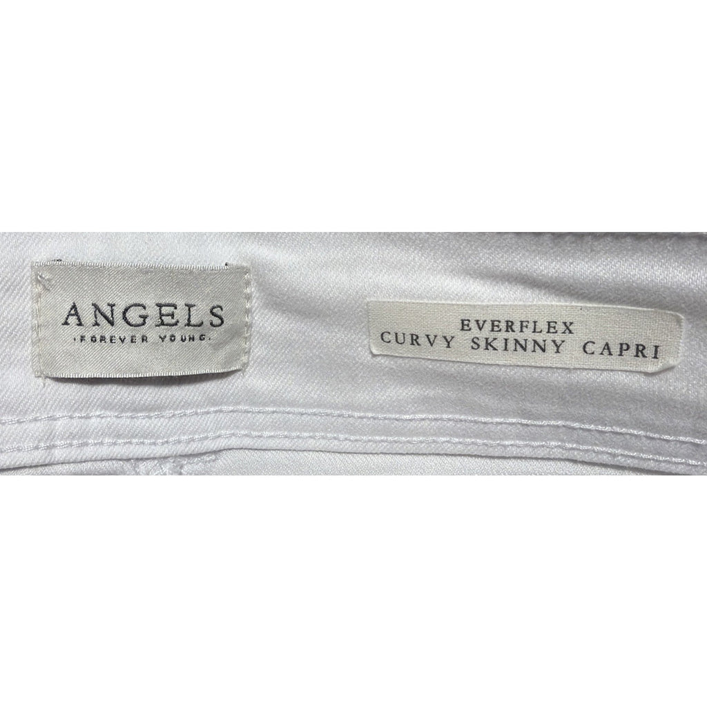 Angels Ever Flex Women’s Curvy Skinny Crop Capris Size 6/28 White