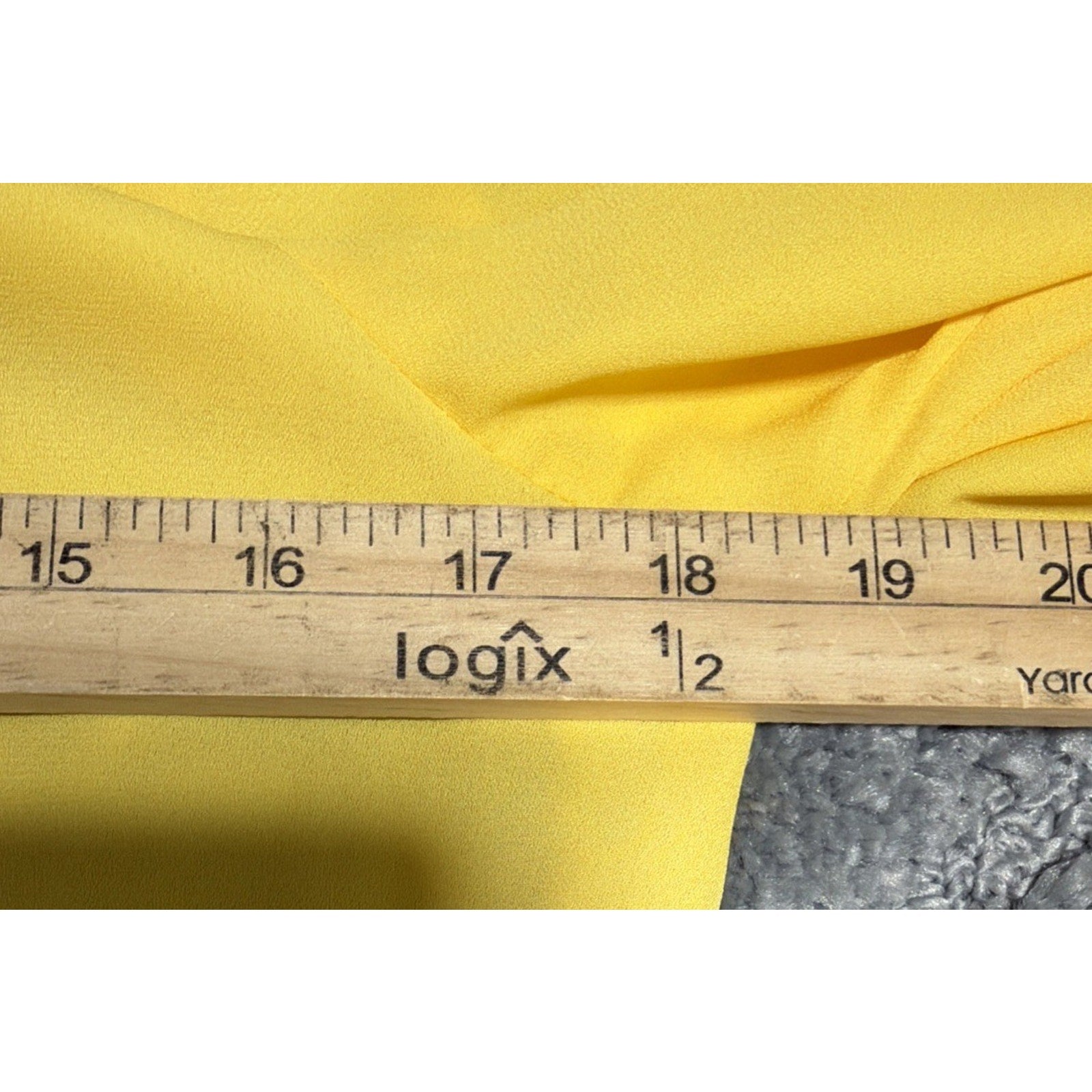 Short Sleeve Top APT.9 Bright Yellow 100% polyester Tie Front XS