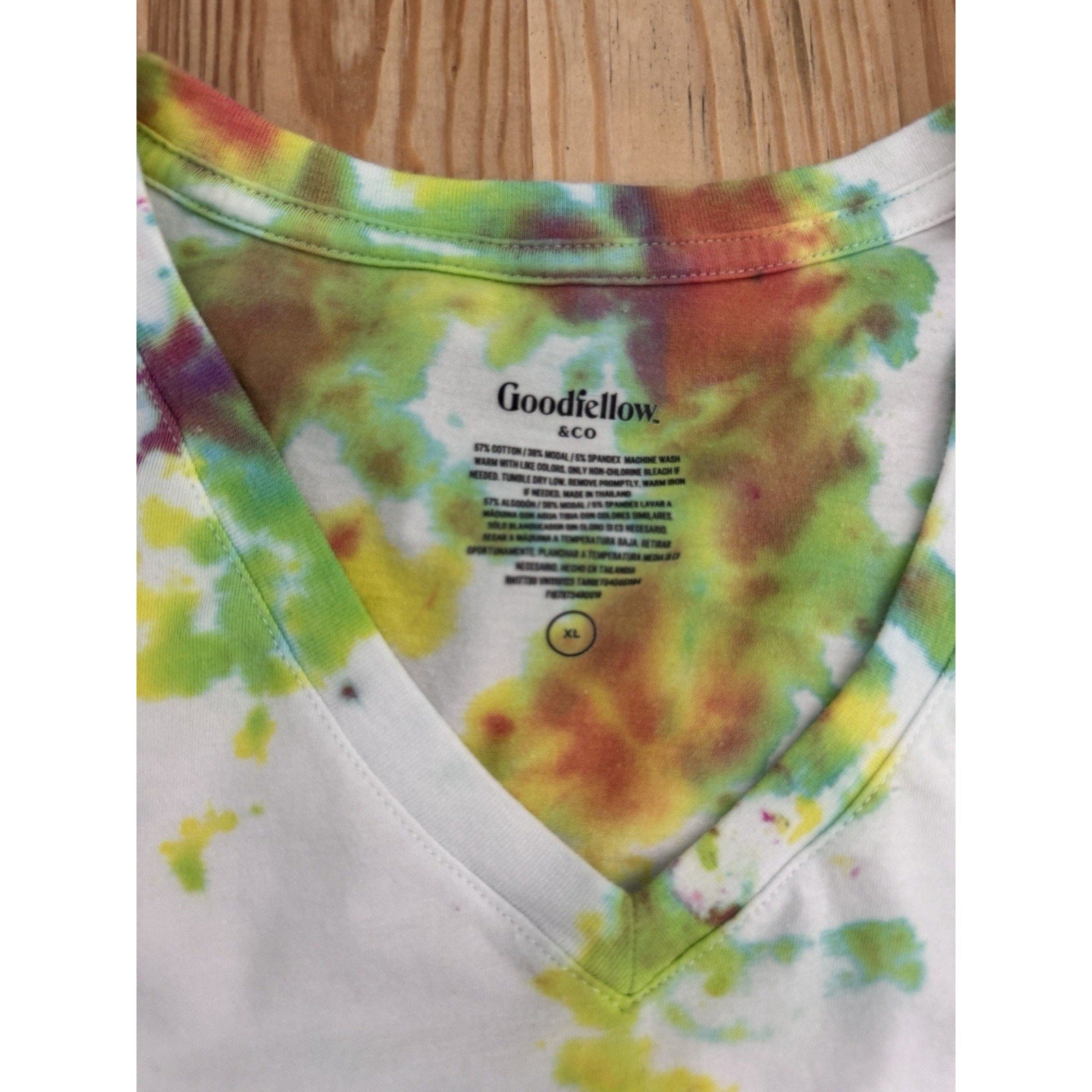 Goodfellow T Shirt Women’s XL Tie Dye Shortsleeve