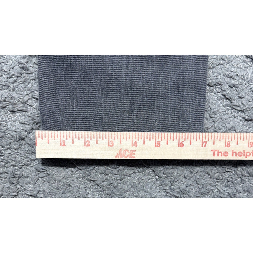 Levi’s Demi Curve Jeans Womens 16/33 Gray Mid Rise Slim Straight Stretch Denim