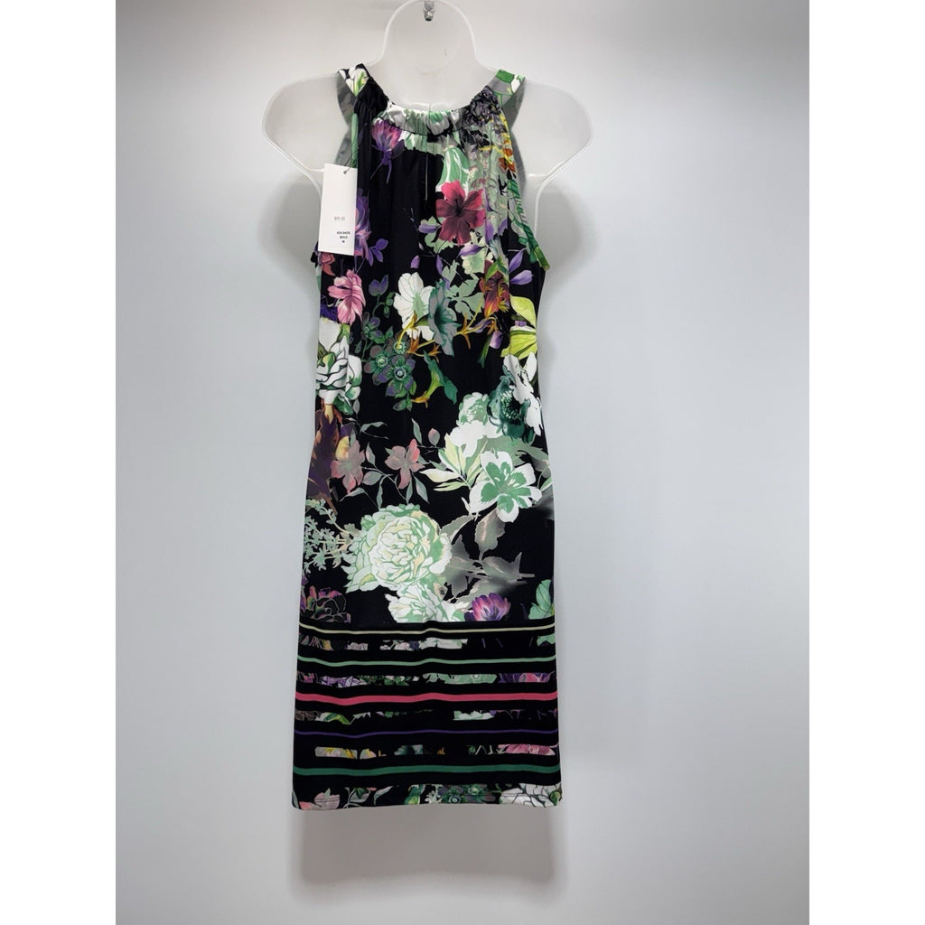 Isle by Melis Kozan Sleeveless Maui Shift Dress Black Multi Color Women’s Size M
