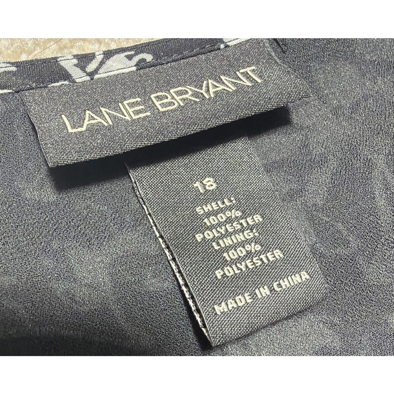 Lane Bryant Dress Womens 18 Black White High Low Polished Professional Career