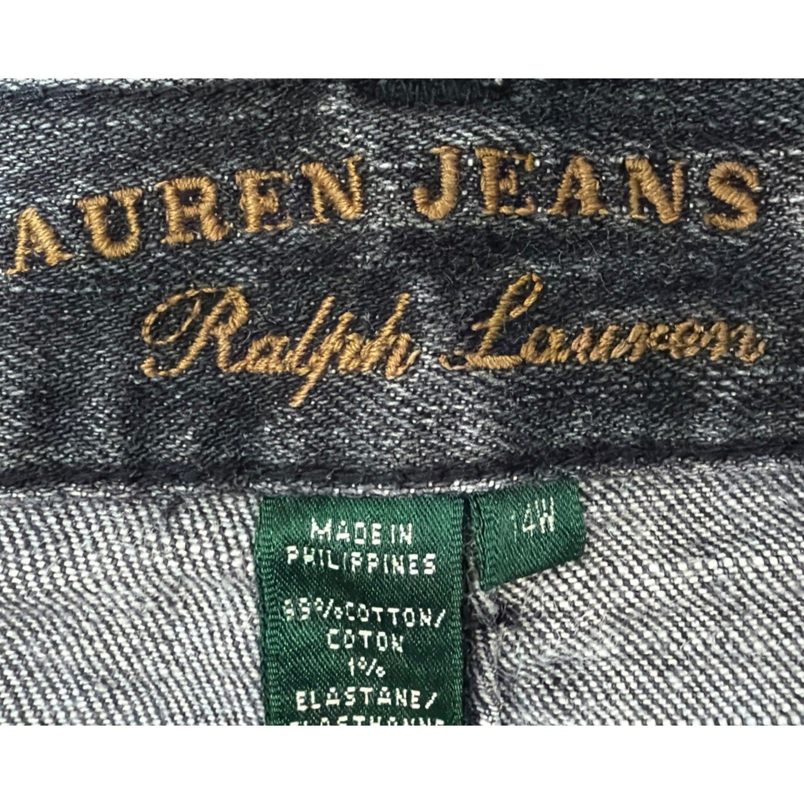 Denim Jeans Ralph LaurenStraight Curvy Pants Black Women’s 14W 34x29.5