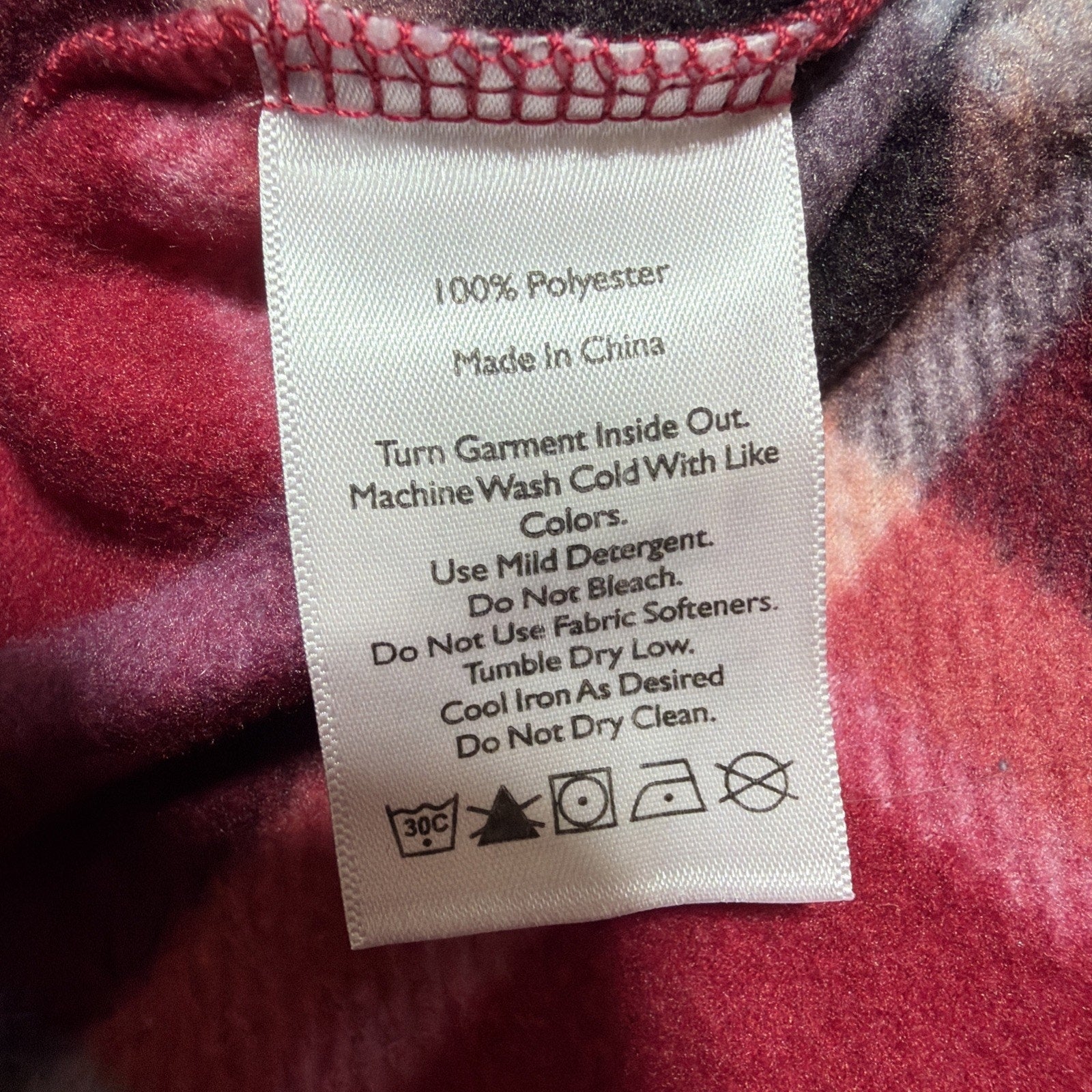 Eddie Bauer Womens L Sweater Fleece Red Plaid 1/4 Zip Pullover Long Sleeve NWOT