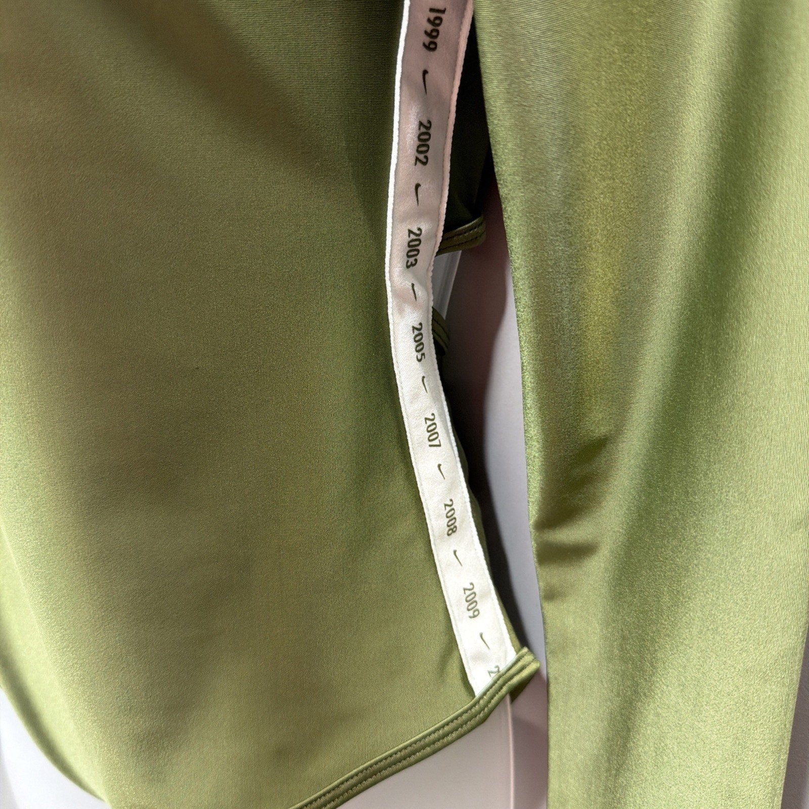Nike Serena Williams Tennis Long Sleeve Bodysuit Olive Women's Size S DJ1144-326