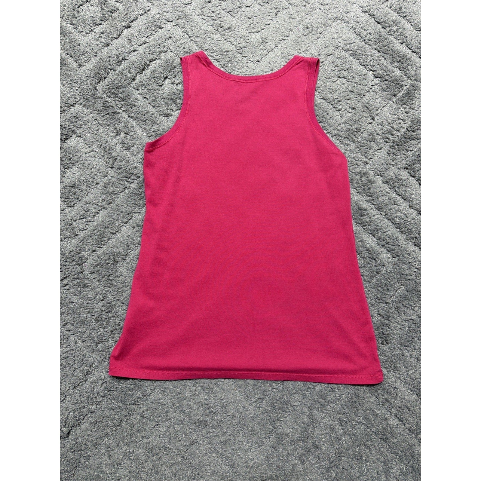 Nike Sports Tank Cotton Women's Pink Embroidered Tank Top Size XL 234768-660