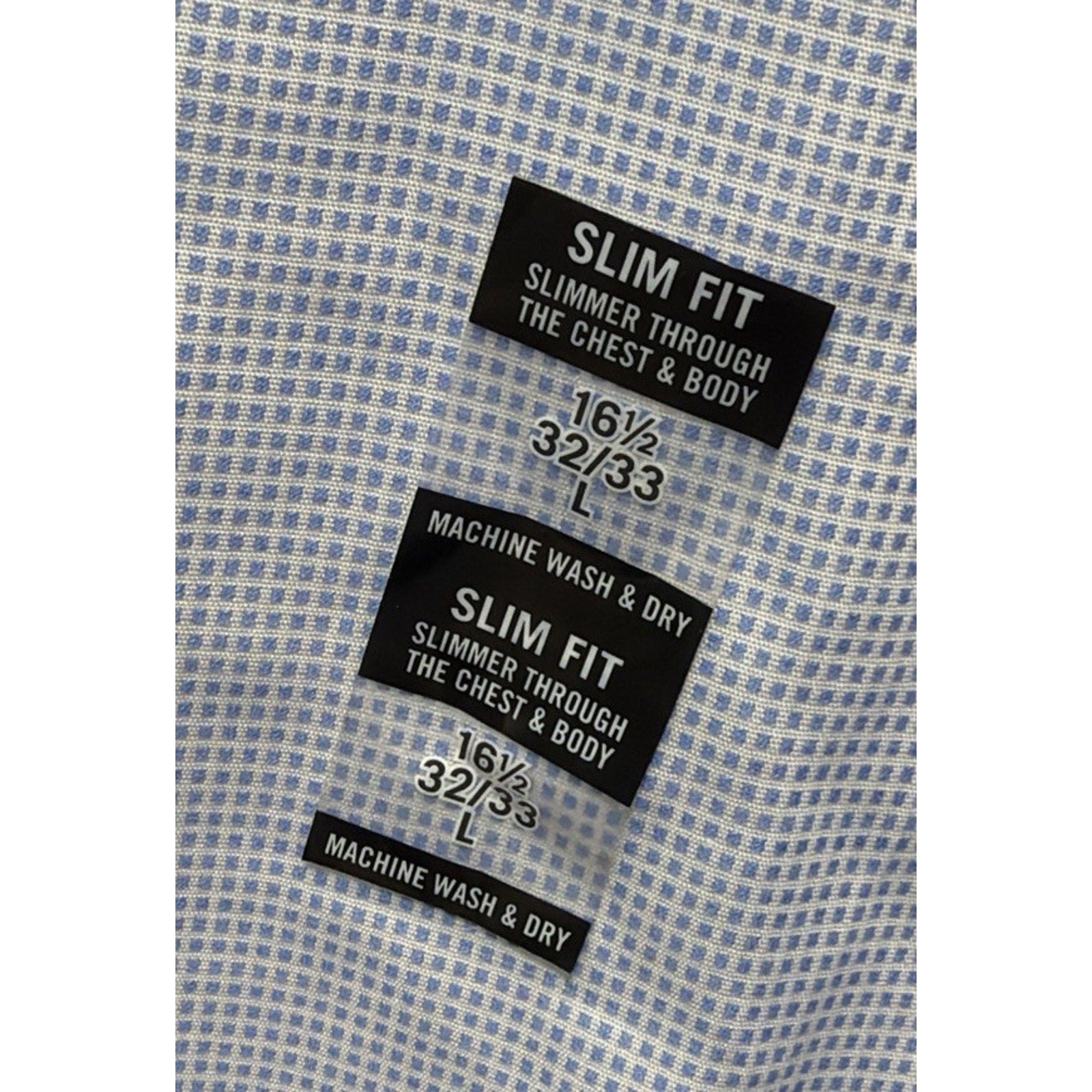 Calvin Klein Mens Infinite Wrinkle Free Slim Fit Stretch Blue Multi L NWT