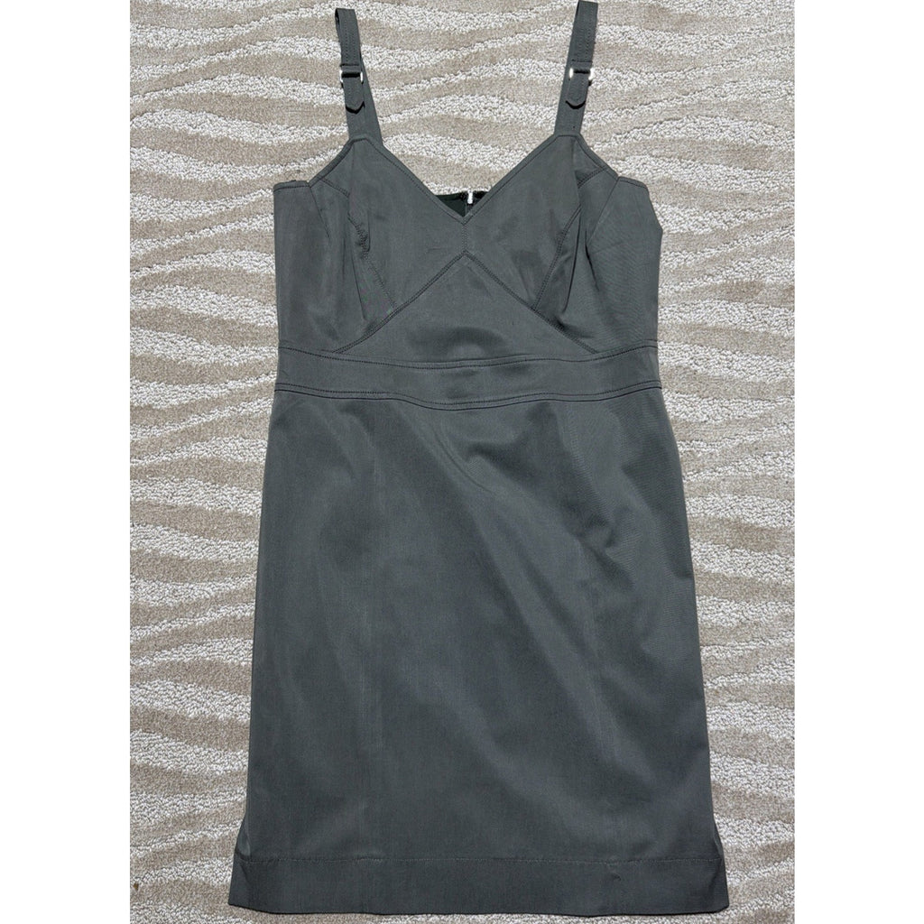 Worth New York Womens Gray Lined Sleeveless Knee Length Dress sz 6 Stretch USA