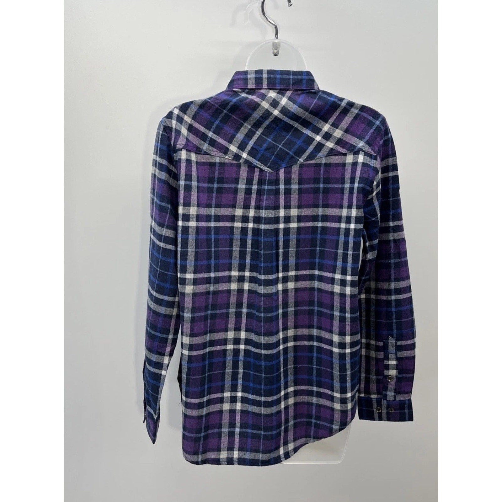NWT Lilicherry Long Sleeve Plaid Flannel Button Up Shirt Size 8