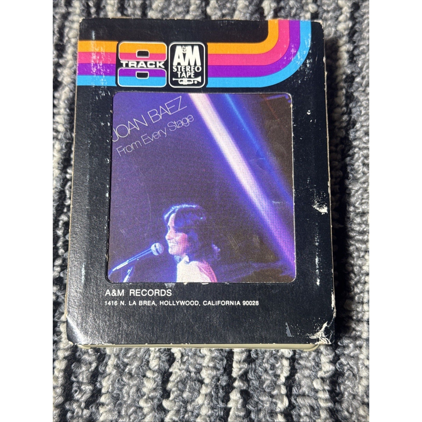 Joan Baez From Every Stage 1976 A&M 8 Track Tape w/ Original Sleeve Vintage
