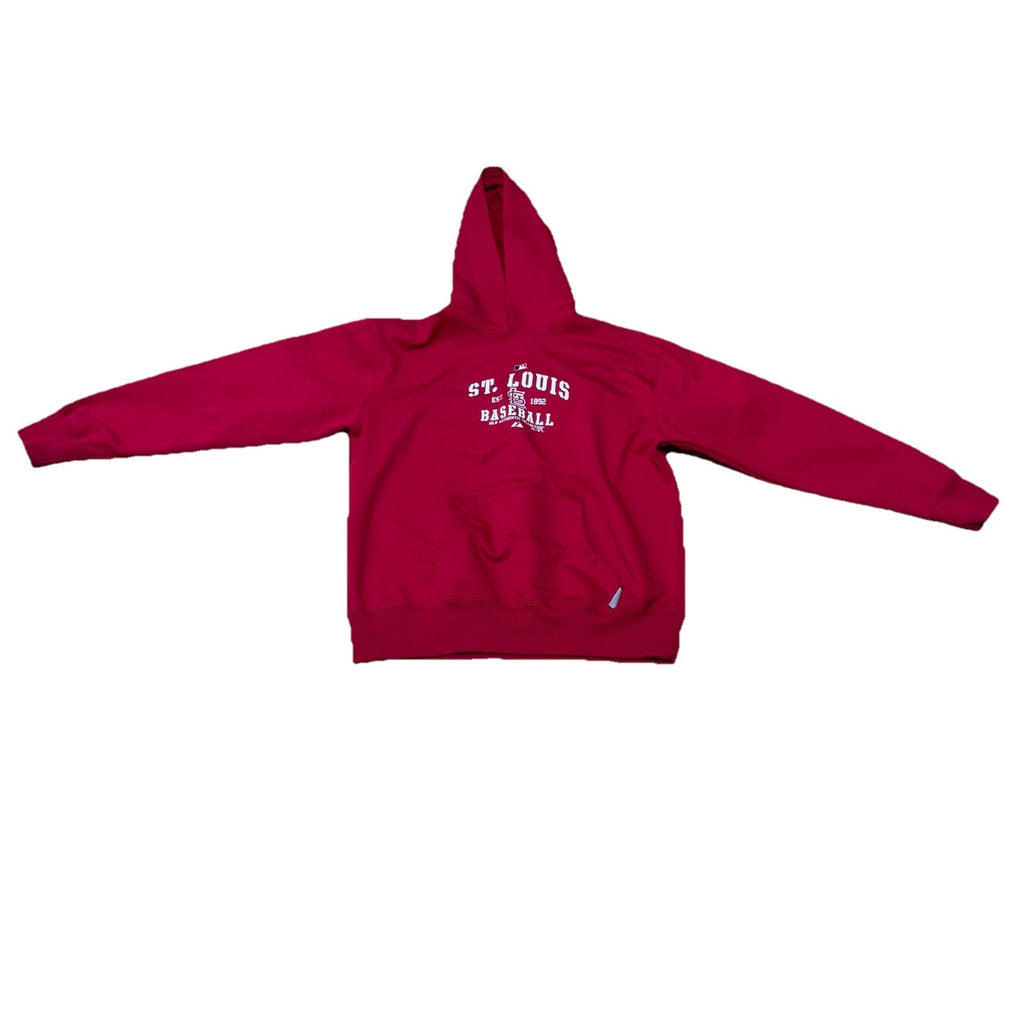 St. Louis Cardinals Majestic Baseball Base Layer Red Hoodie Size XL