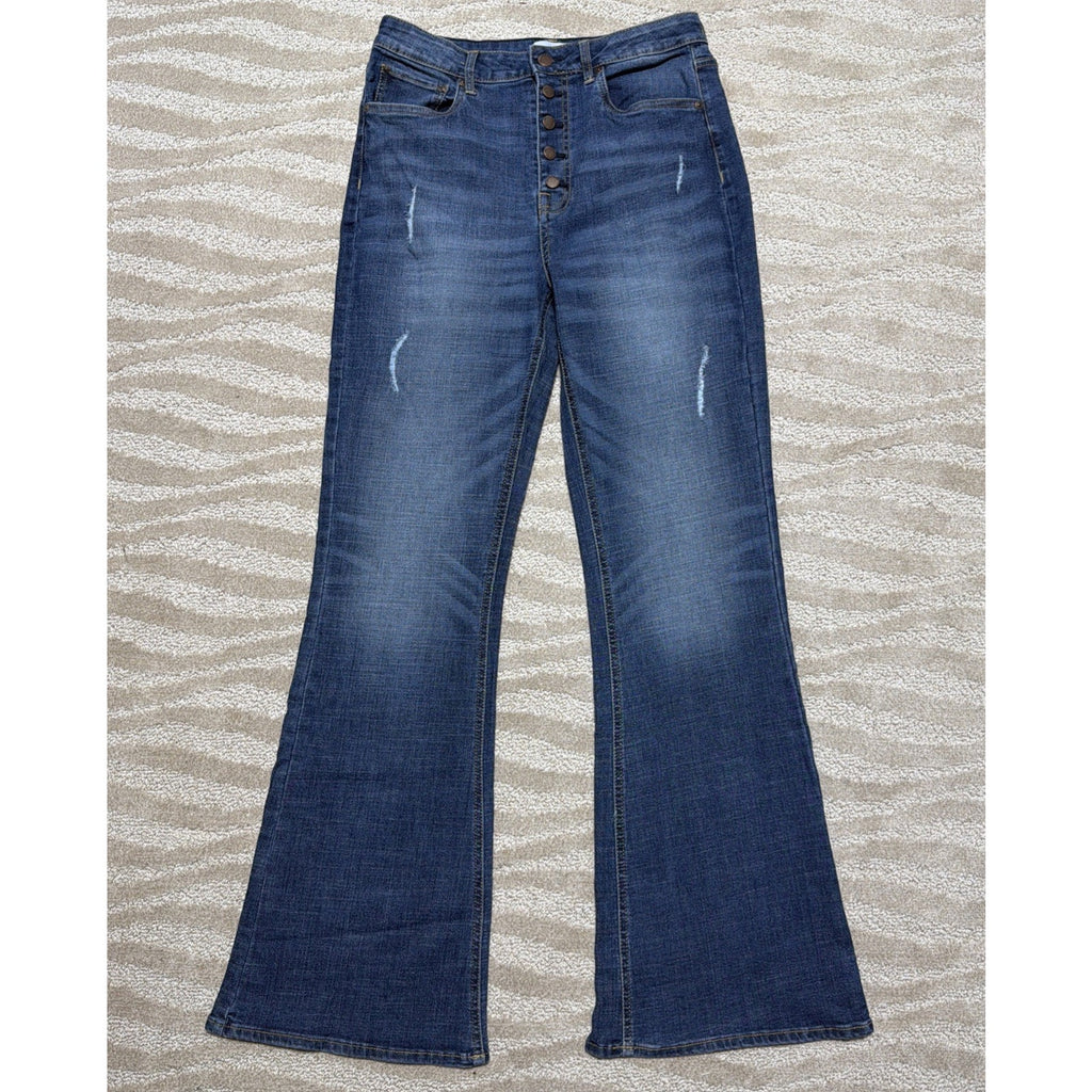 American Rag Off The Rack Women's High-Rise Button-Fly Flare Jeans 29/11 NWOT