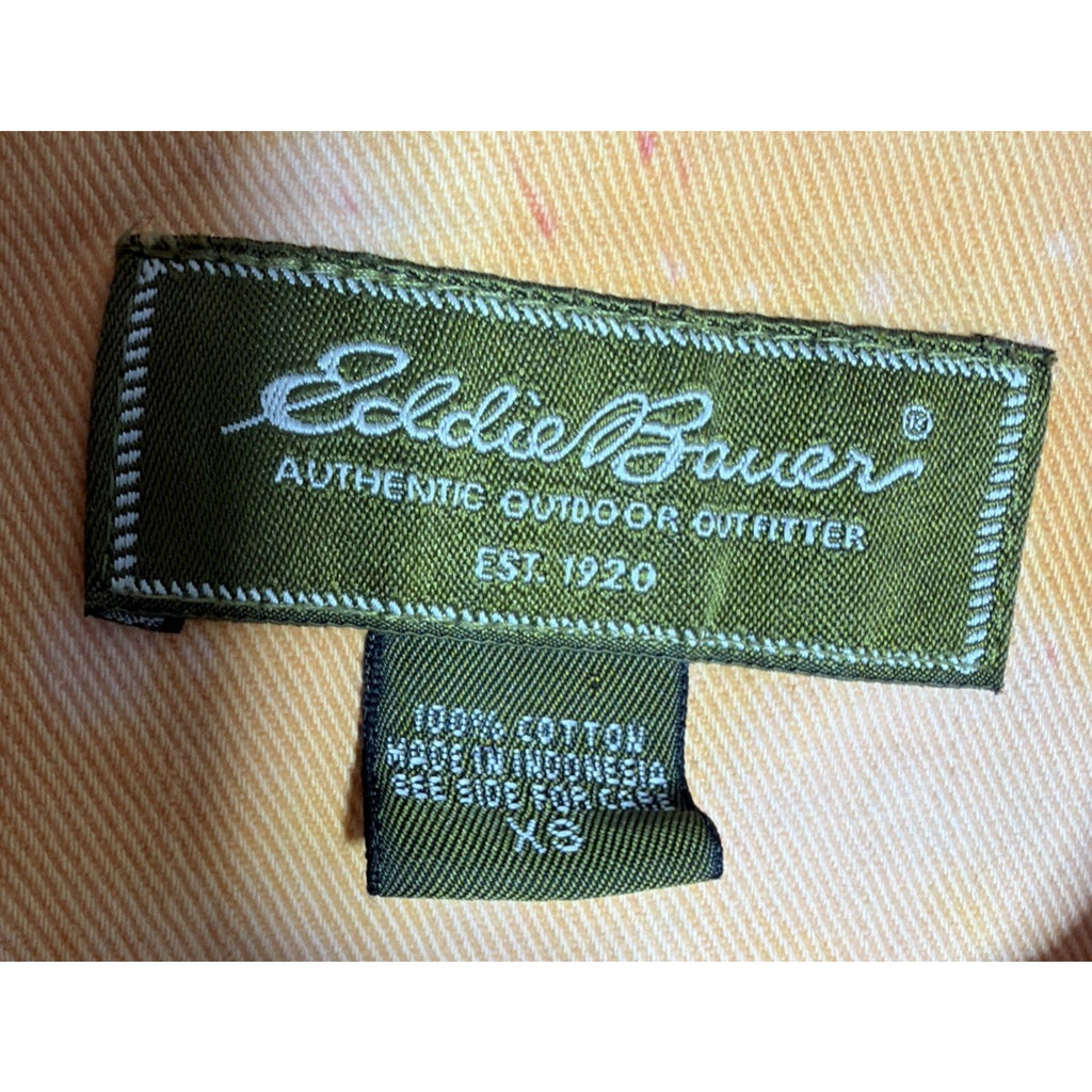 Eddie Bauer Ladies XS Tie-Dye Denim Jean Trucker Jacket Casual